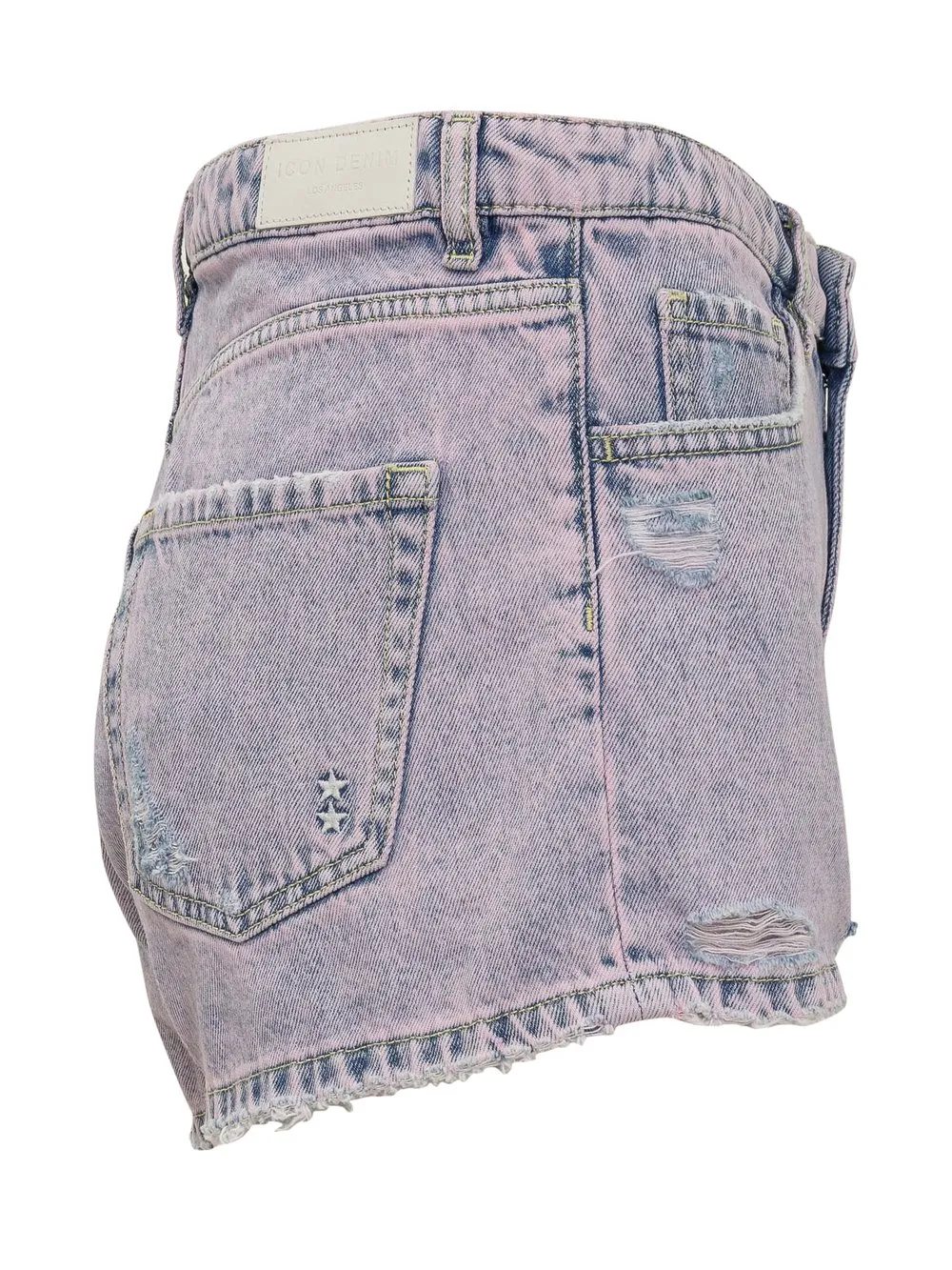 ICON DENIM Shorts Effetto Consumato 