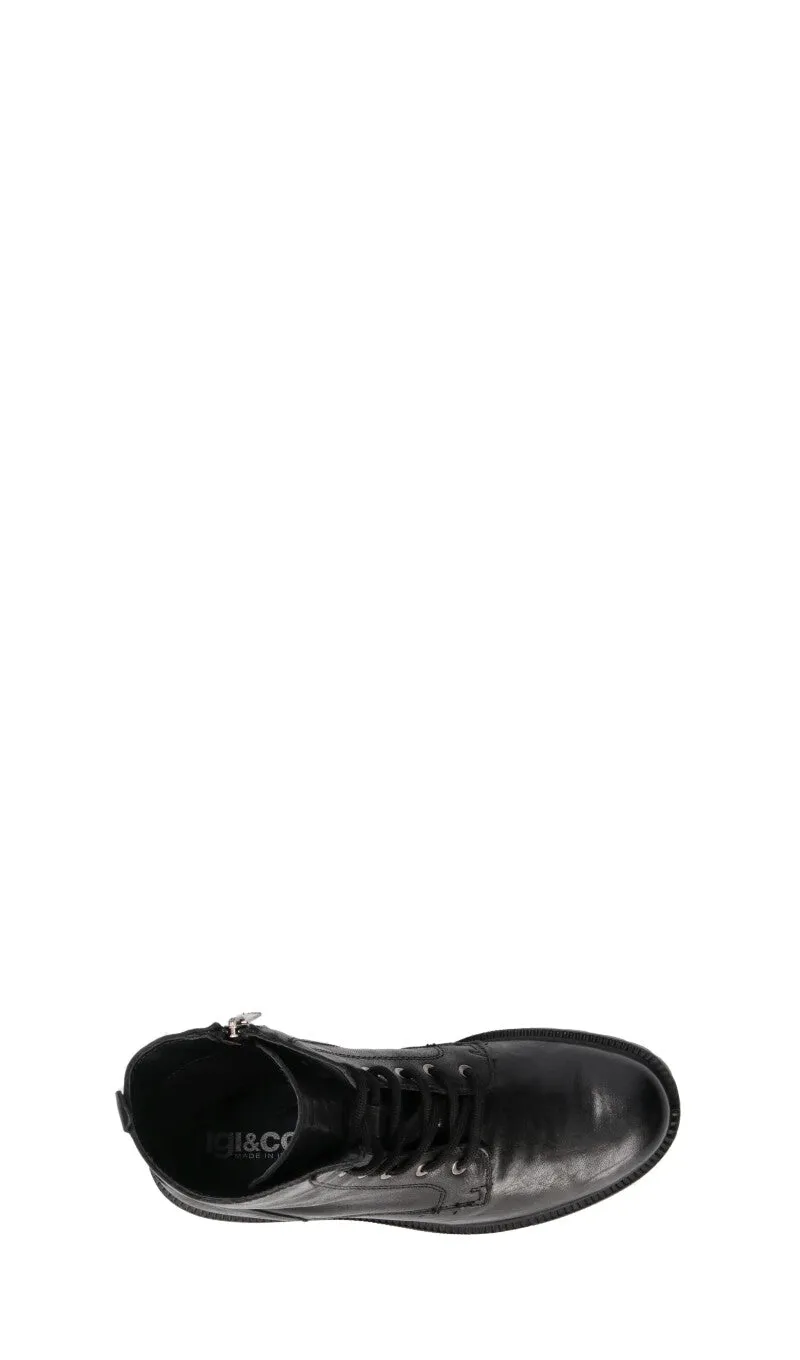IGI&CO Anfibio donna nero in pelle