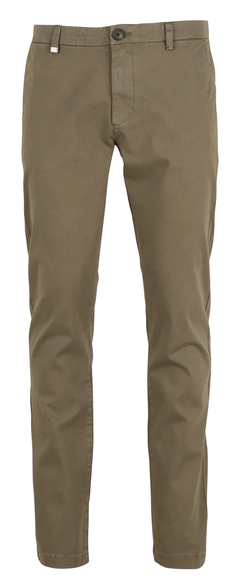  IKKS   Pantaloni chino slim fit in misto cotone | Kaki