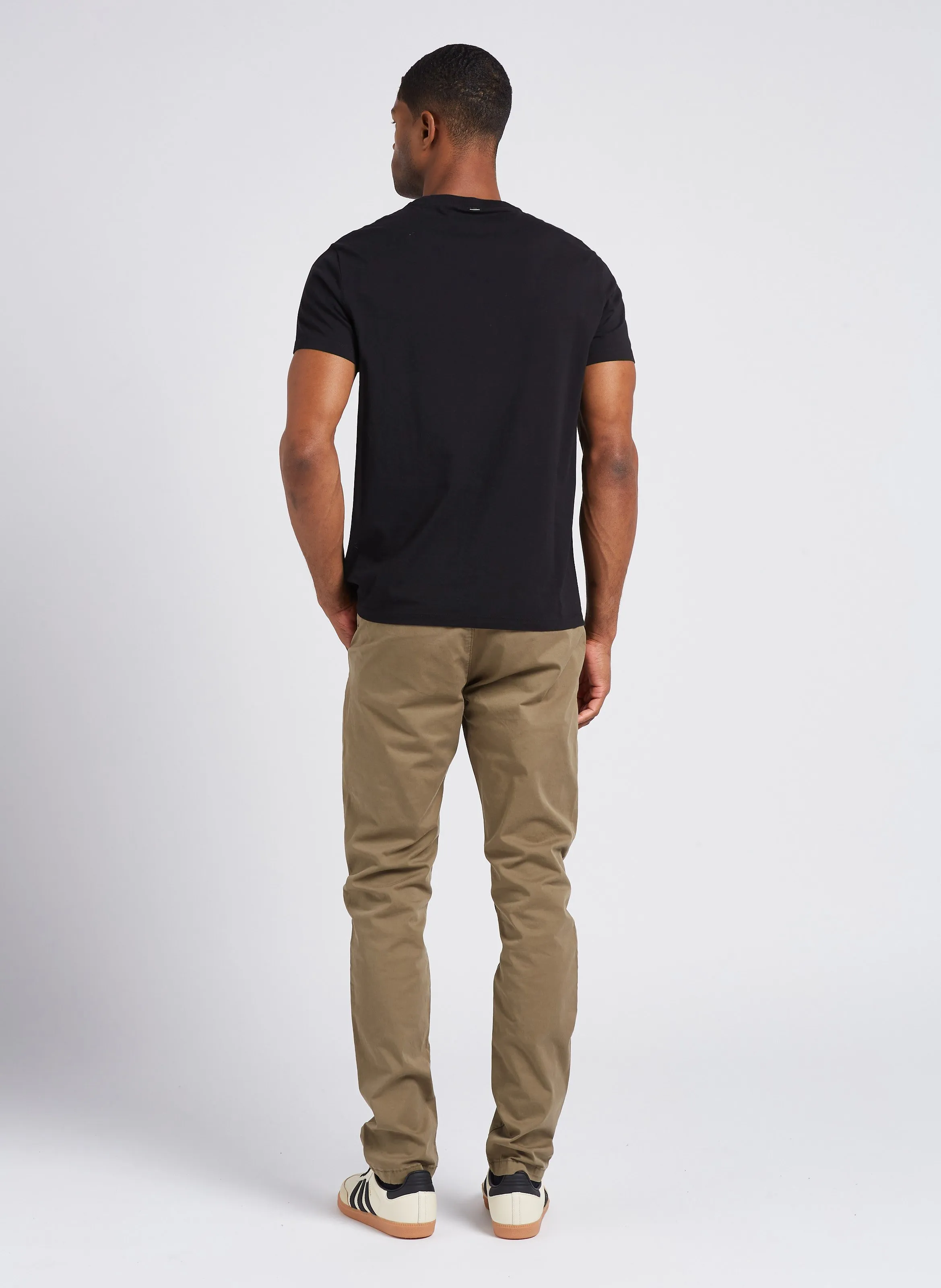  IKKS   Pantaloni chino slim fit in misto cotone | Kaki