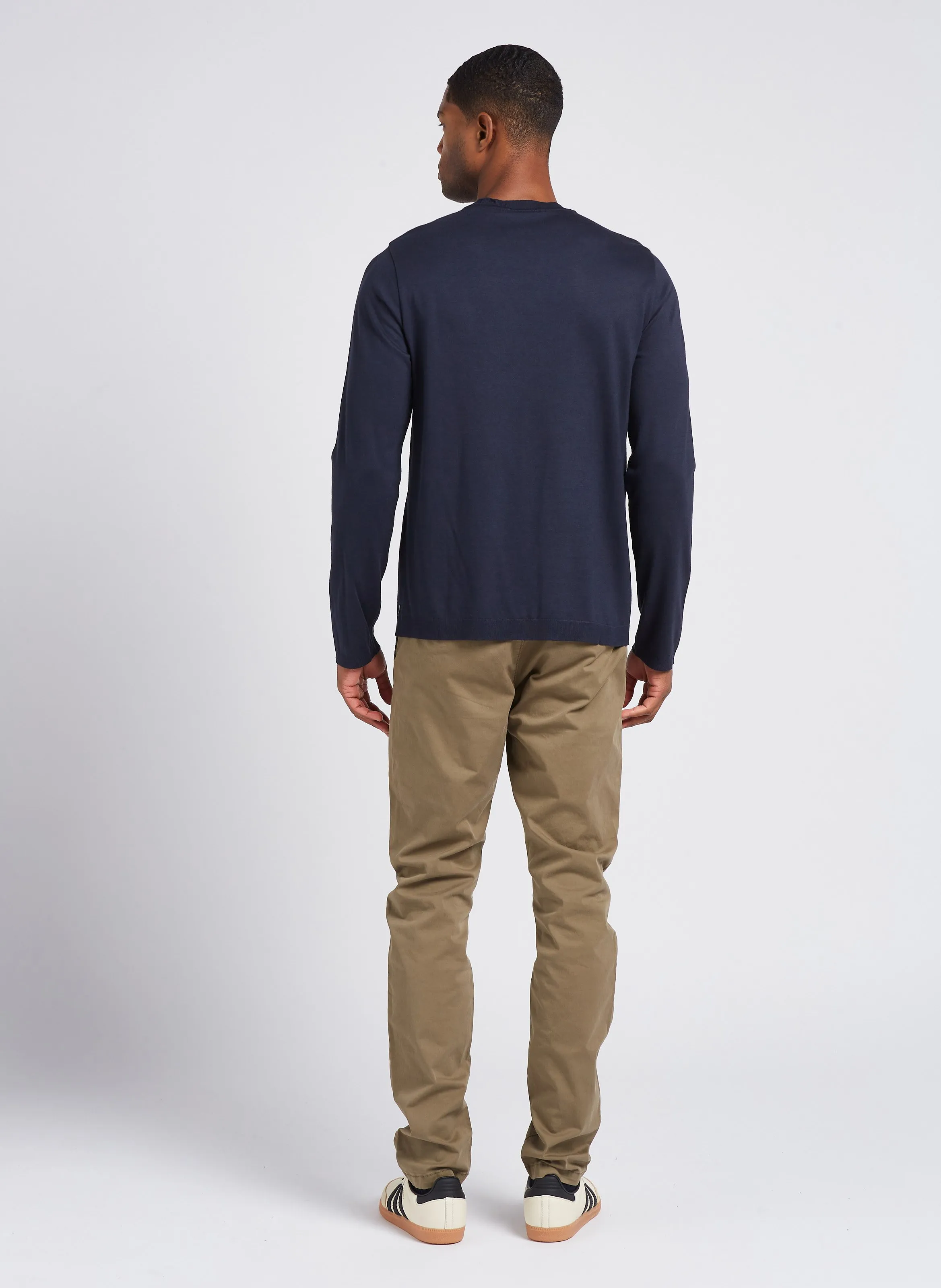 IKKS   Pantaloni chino slim fit in misto cotone | Kaki