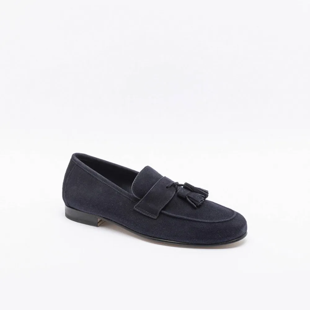 Il Mocassino Mocassino con nappine Il Mocassino Tasca NAP in camoscio blu