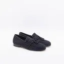 Il Mocassino Mocassino con nappine Il Mocassino Tasca NAP in camoscio blu