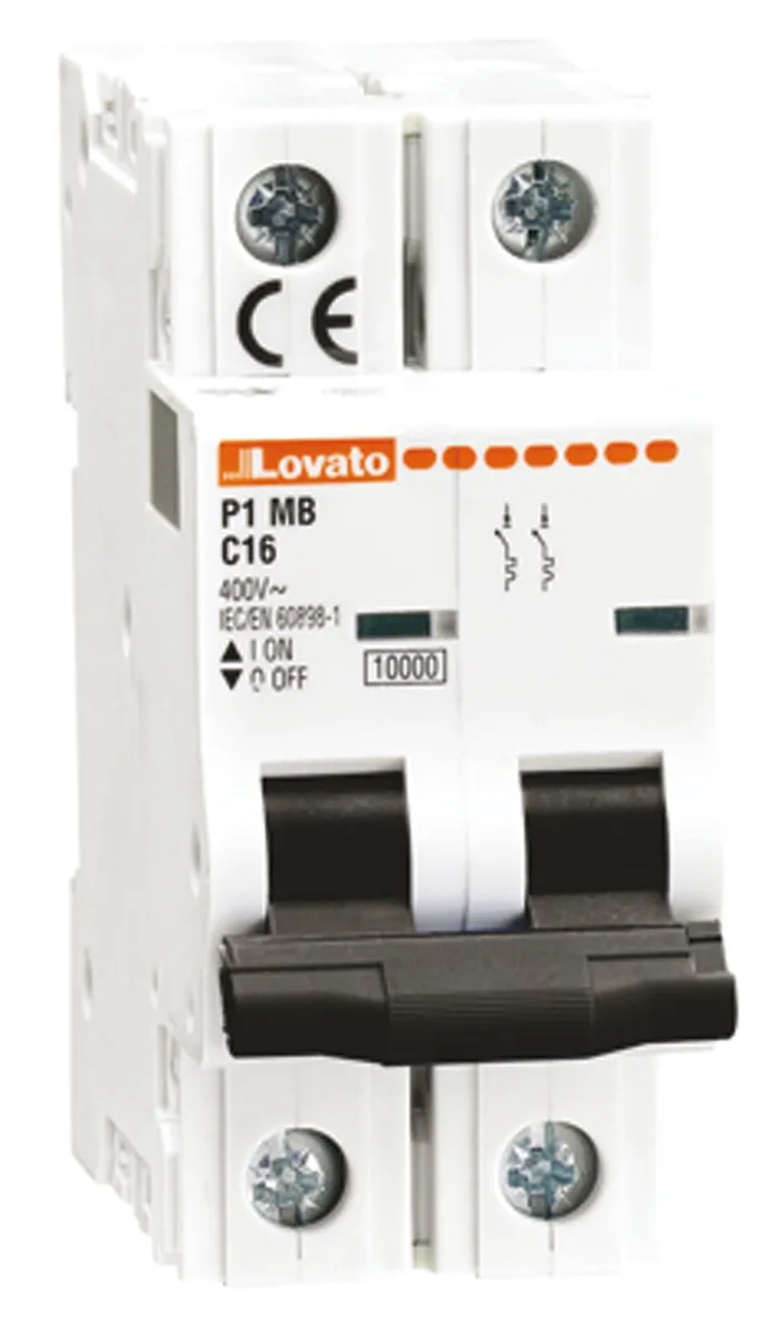 Interruttore magnetotermico Lovato, 2P 4A 10 kA, Tipo C