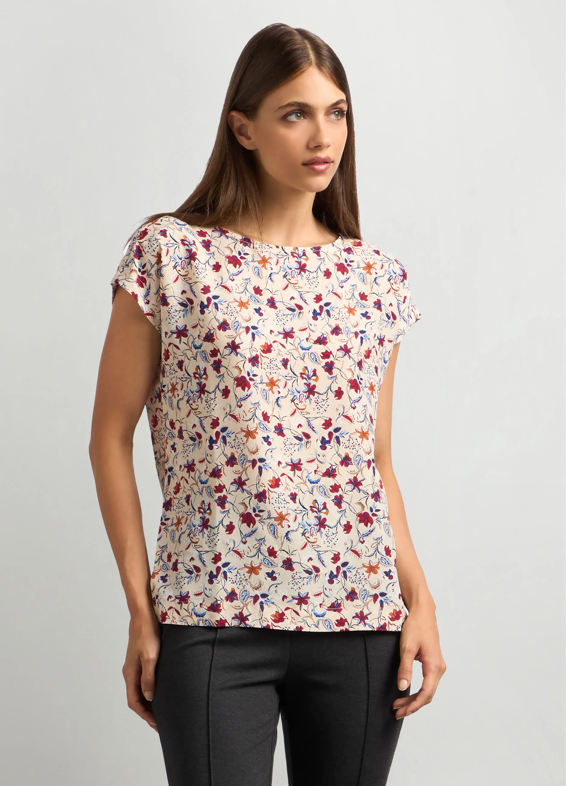 IWIE  Blusa kimono con stampa donna