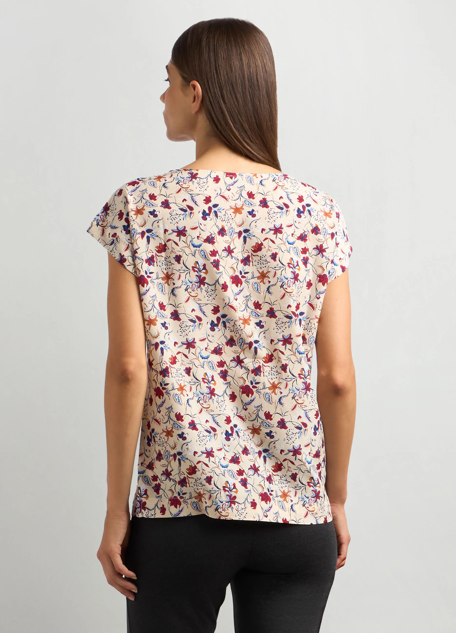 IWIE  Blusa kimono con stampa donna