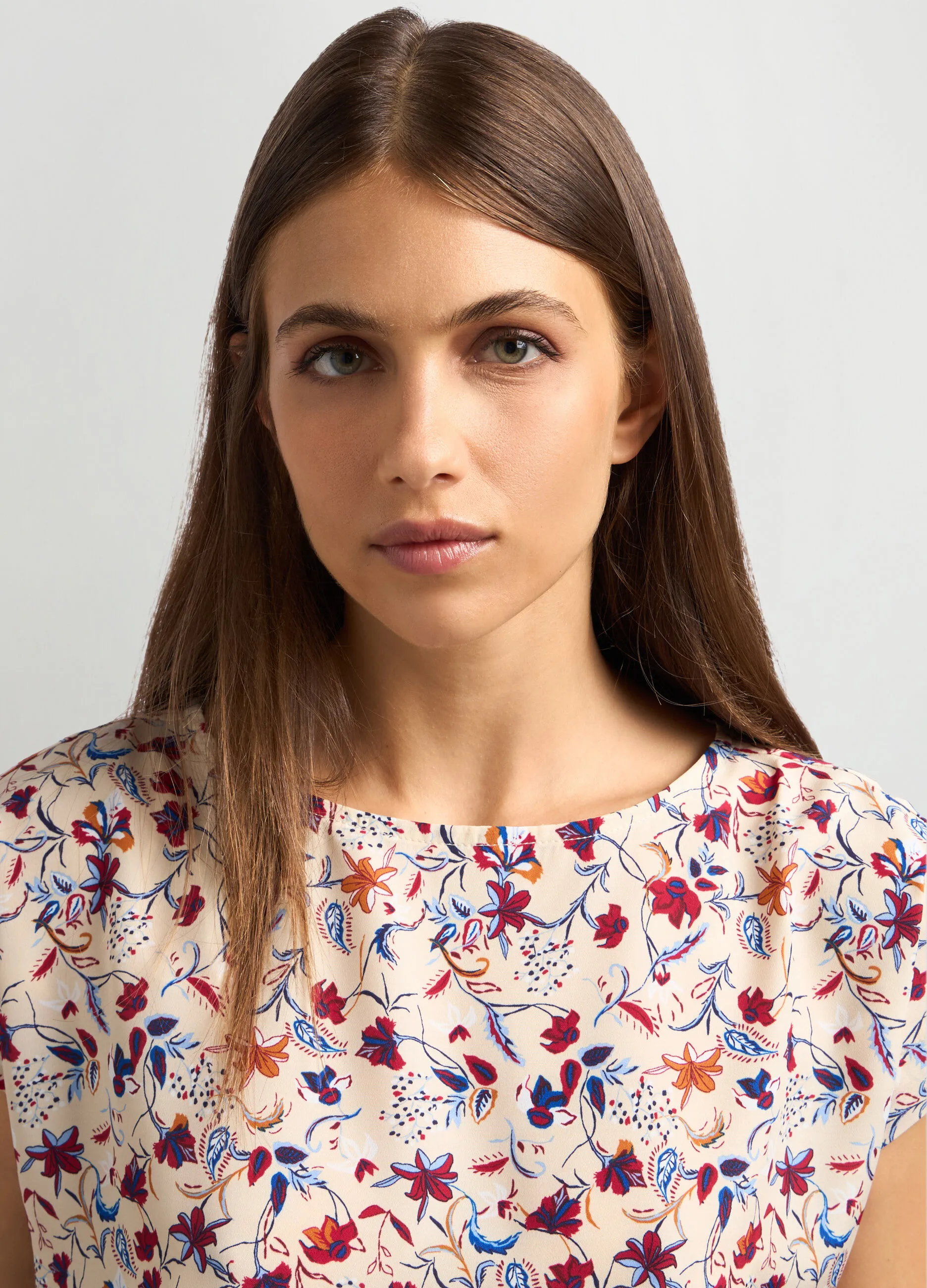 IWIE  Blusa kimono con stampa donna