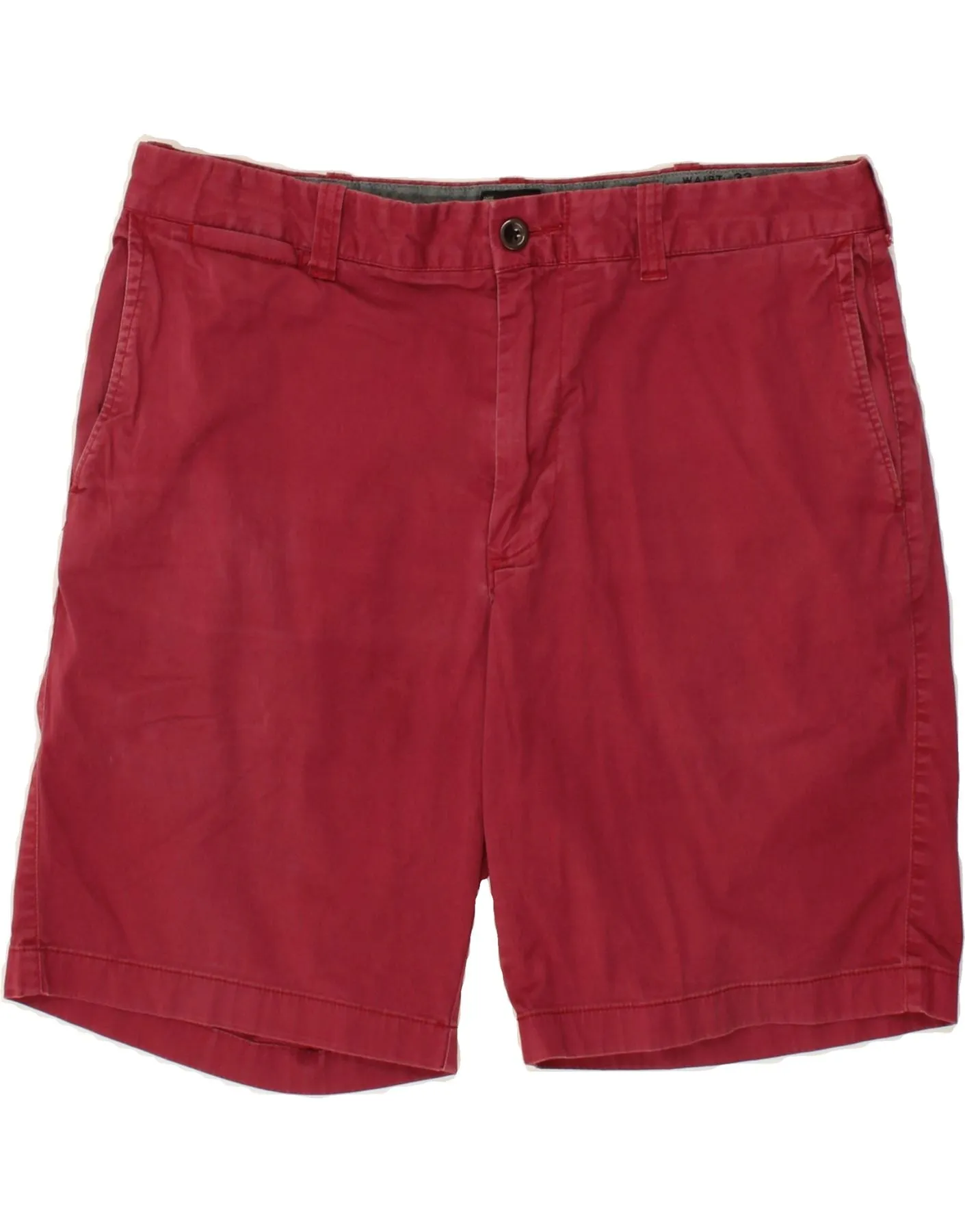 J. CREW Mens Chino Shorts W33 Medium Red Cotton