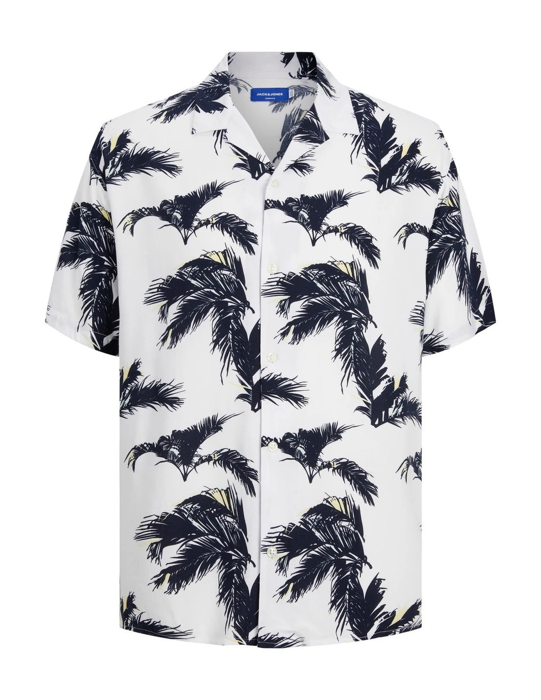 JACK & JONES UOMO JORLUKE PALMA AOP RESORT SHIRT S
