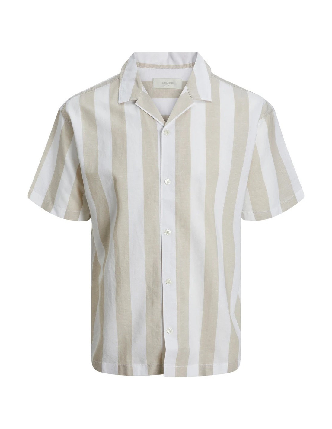 JACK & JONES UOMO JPRSUMMER LINEN STRIPE SHIRT S/S