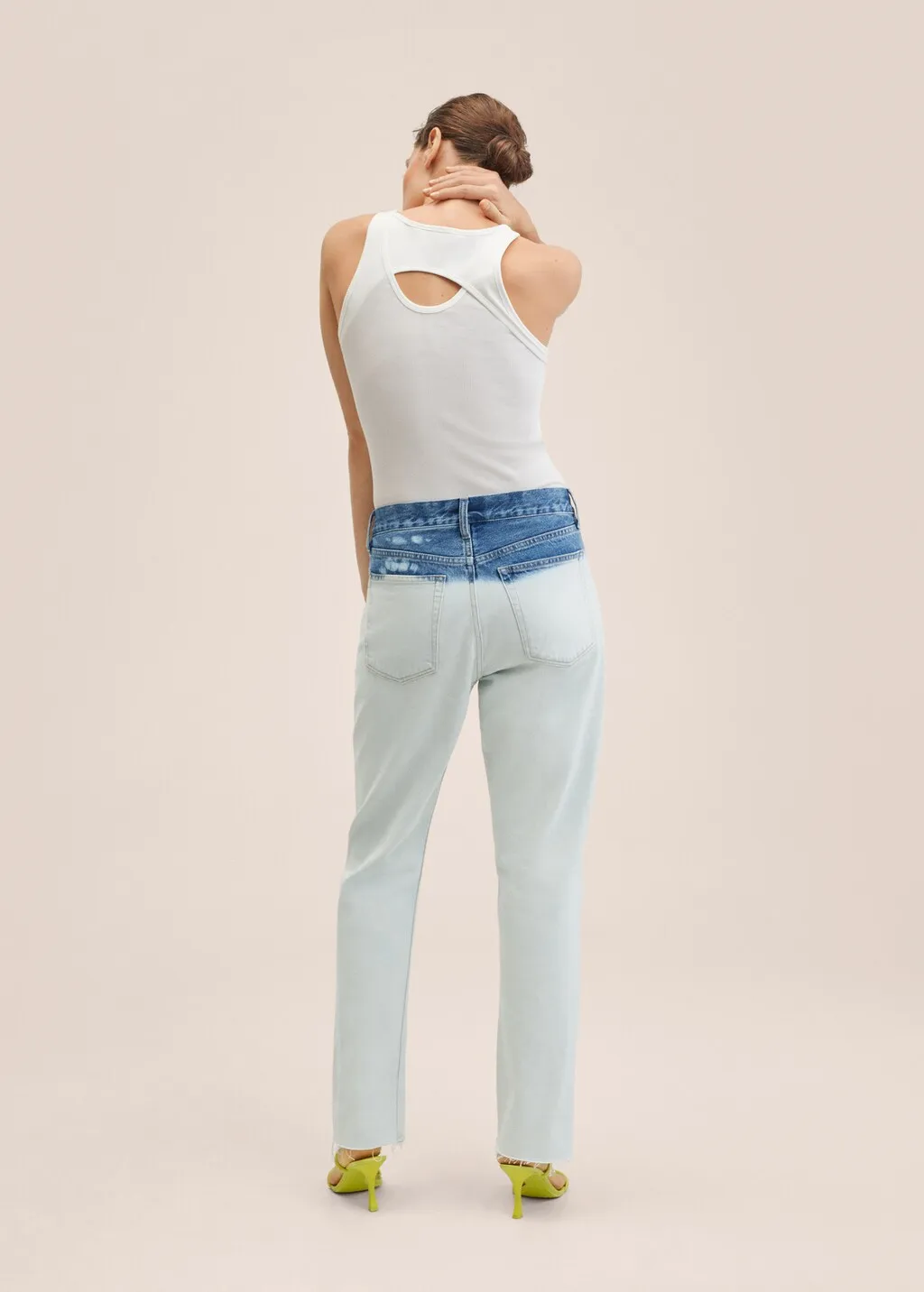  Jeans straight tie-dye 