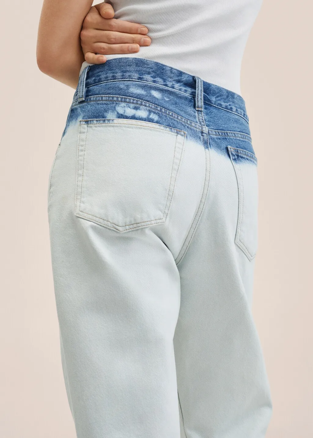  Jeans straight tie-dye 