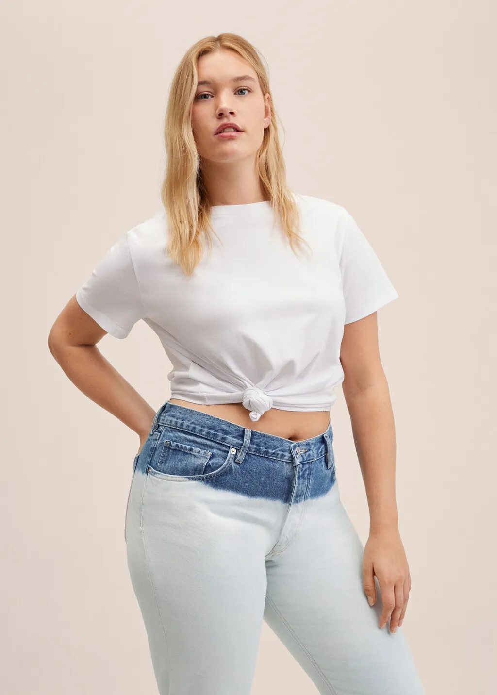  Jeans straight tie-dye 