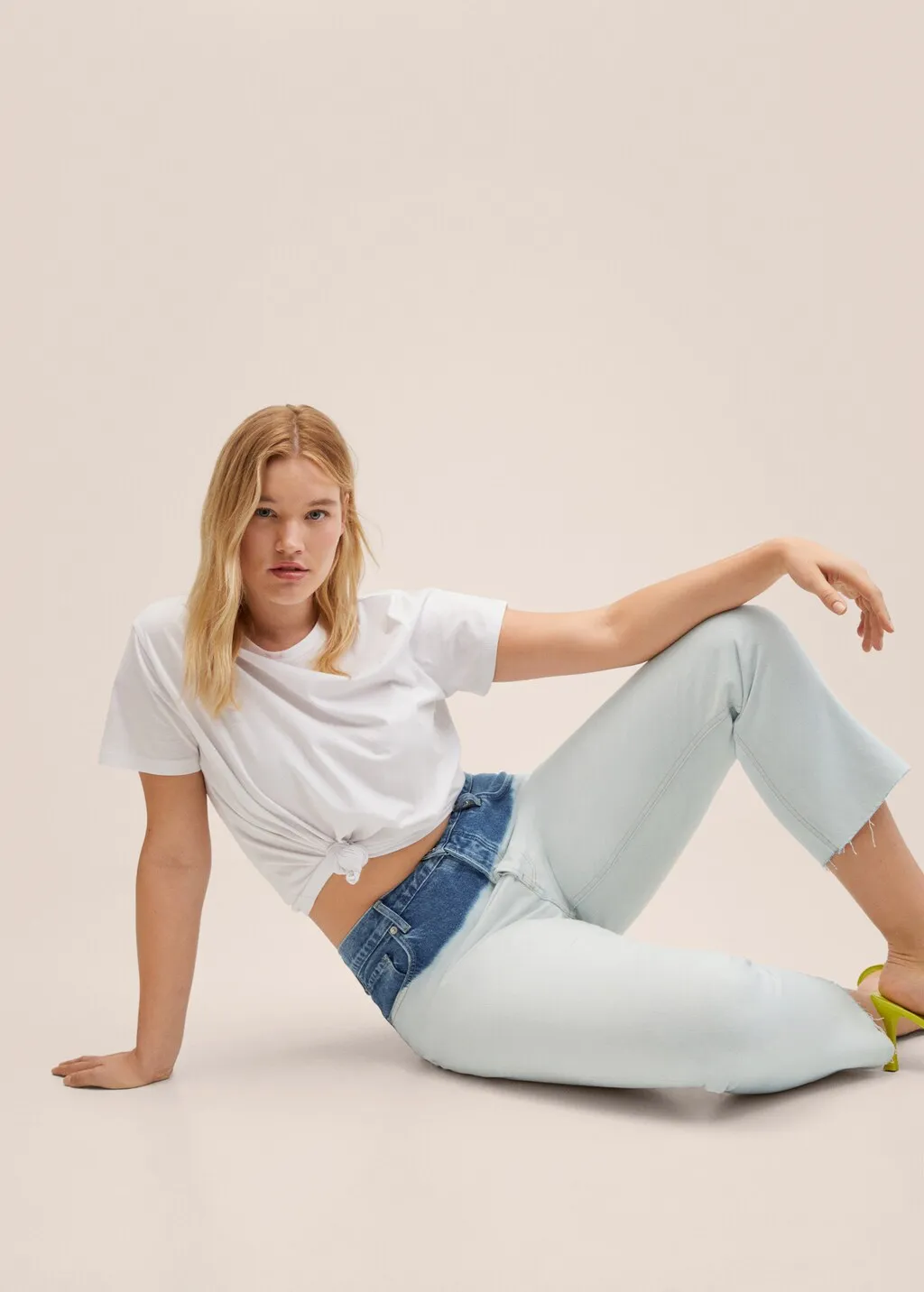  Jeans straight tie-dye 