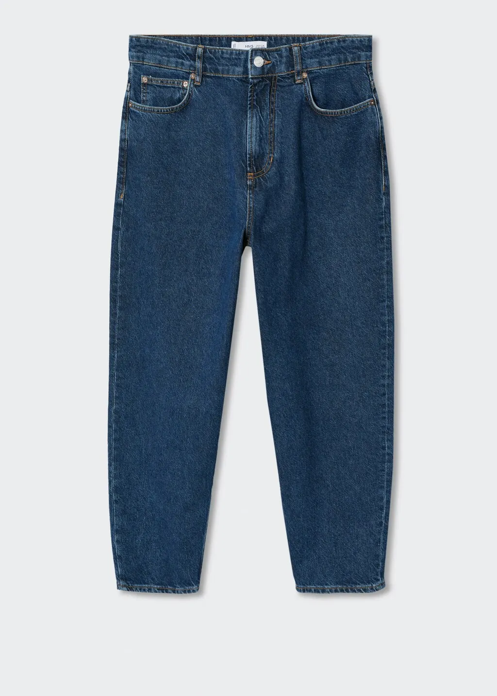 Jeans tapered loose cropped 