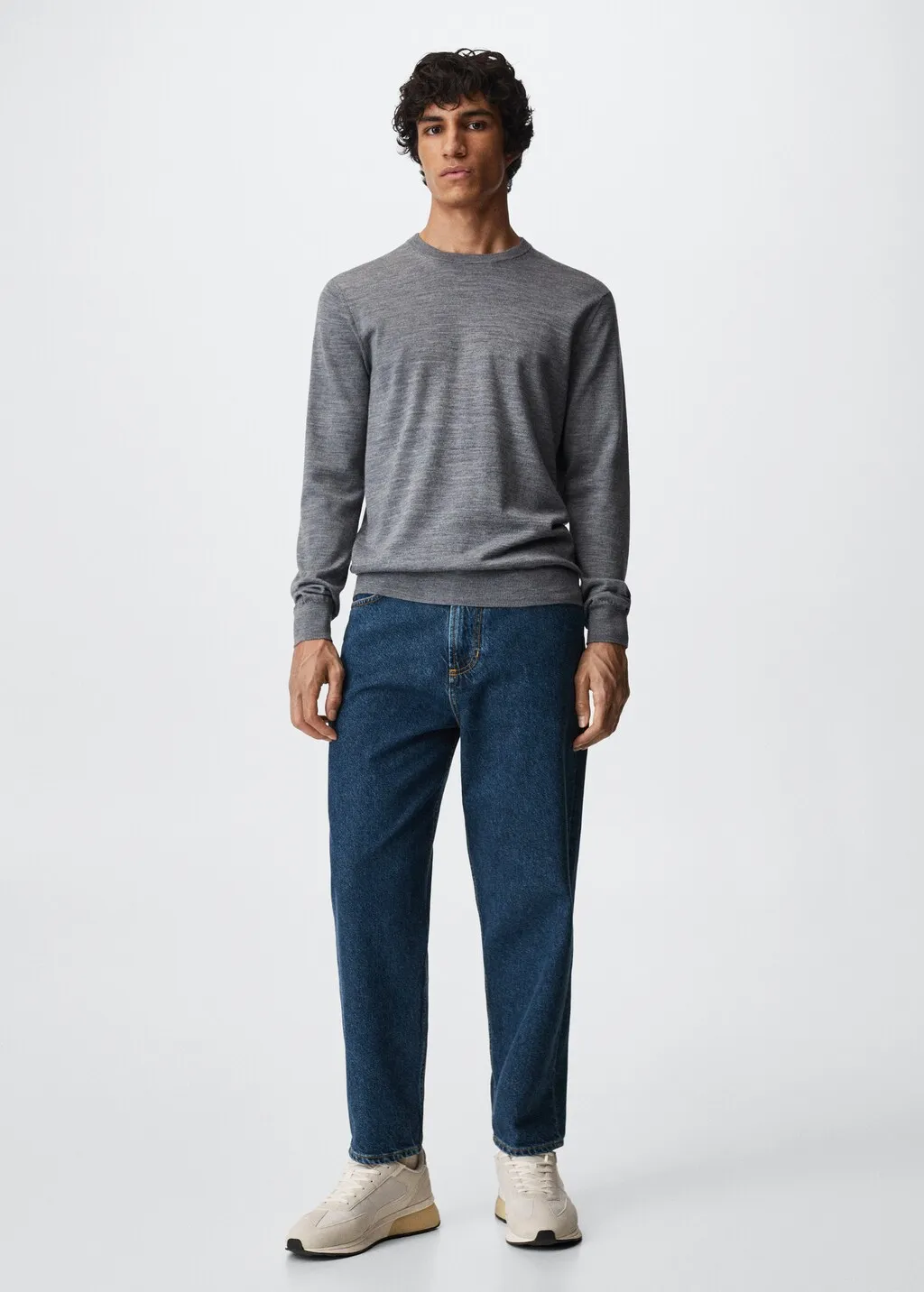 Jeans tapered loose cropped 