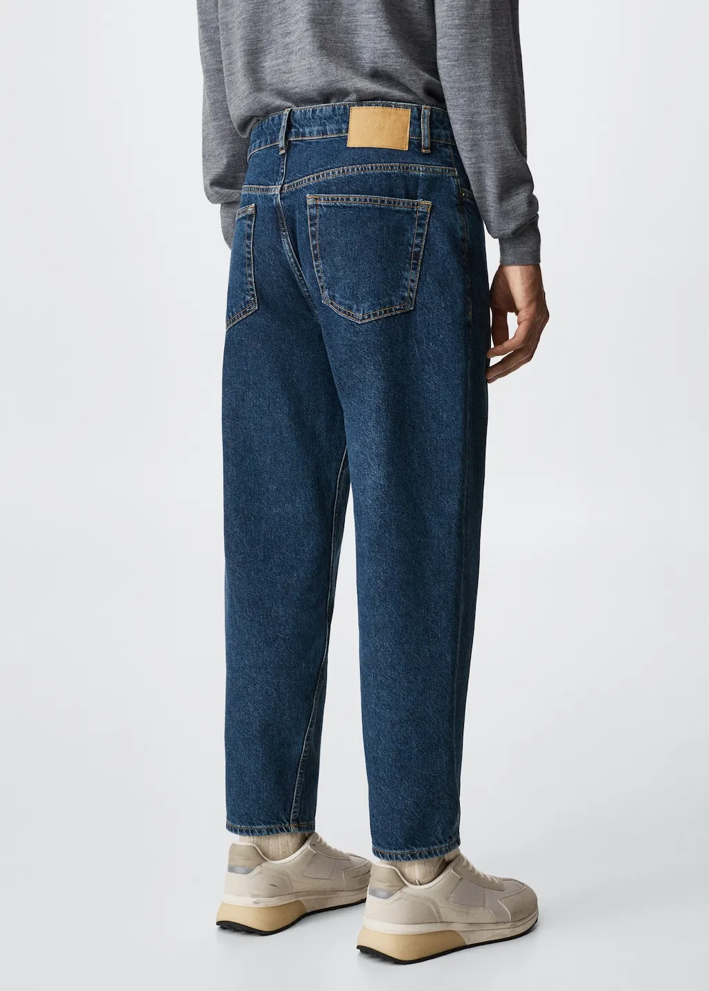 Jeans tapered loose cropped 
