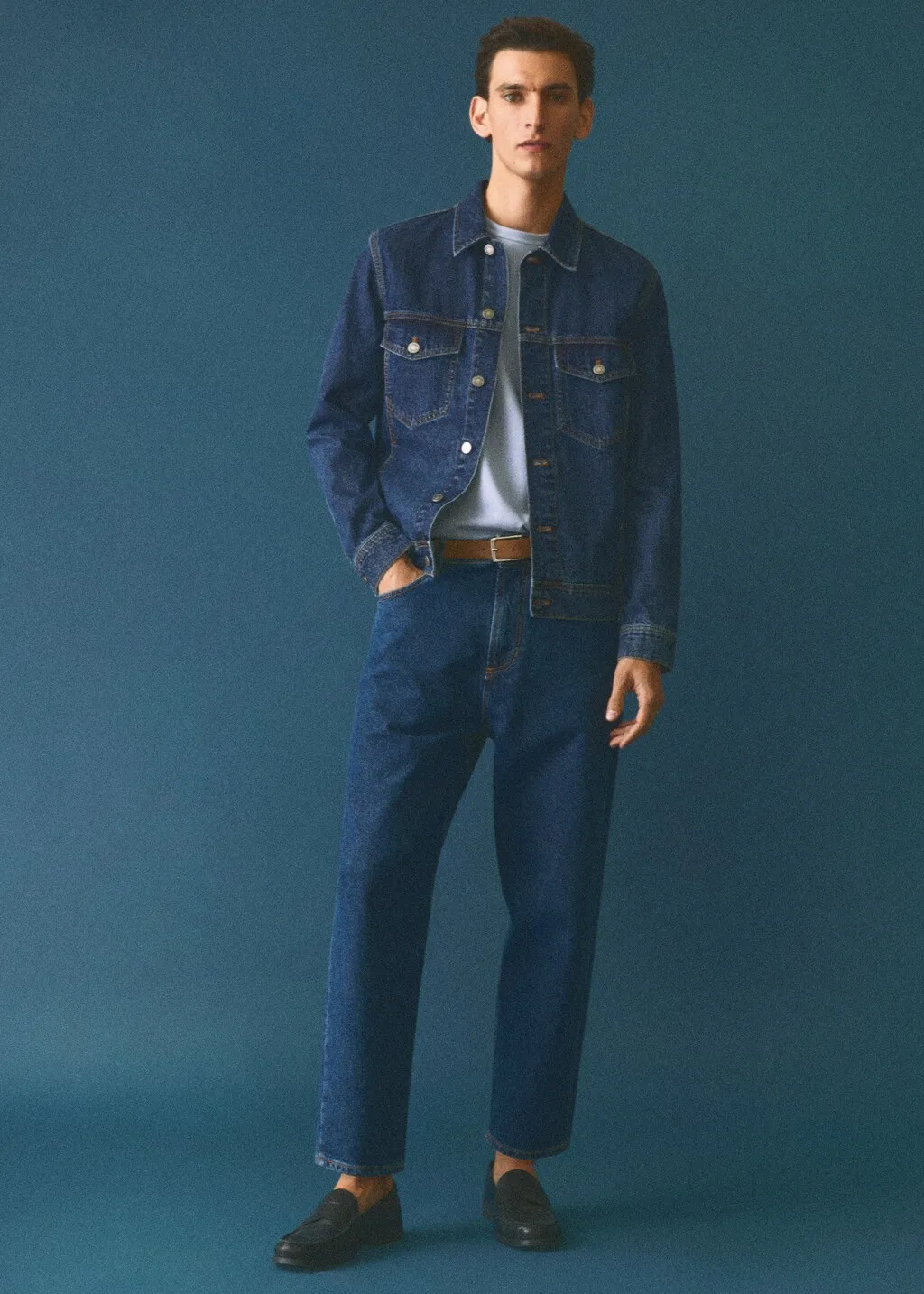 Jeans tapered loose cropped 