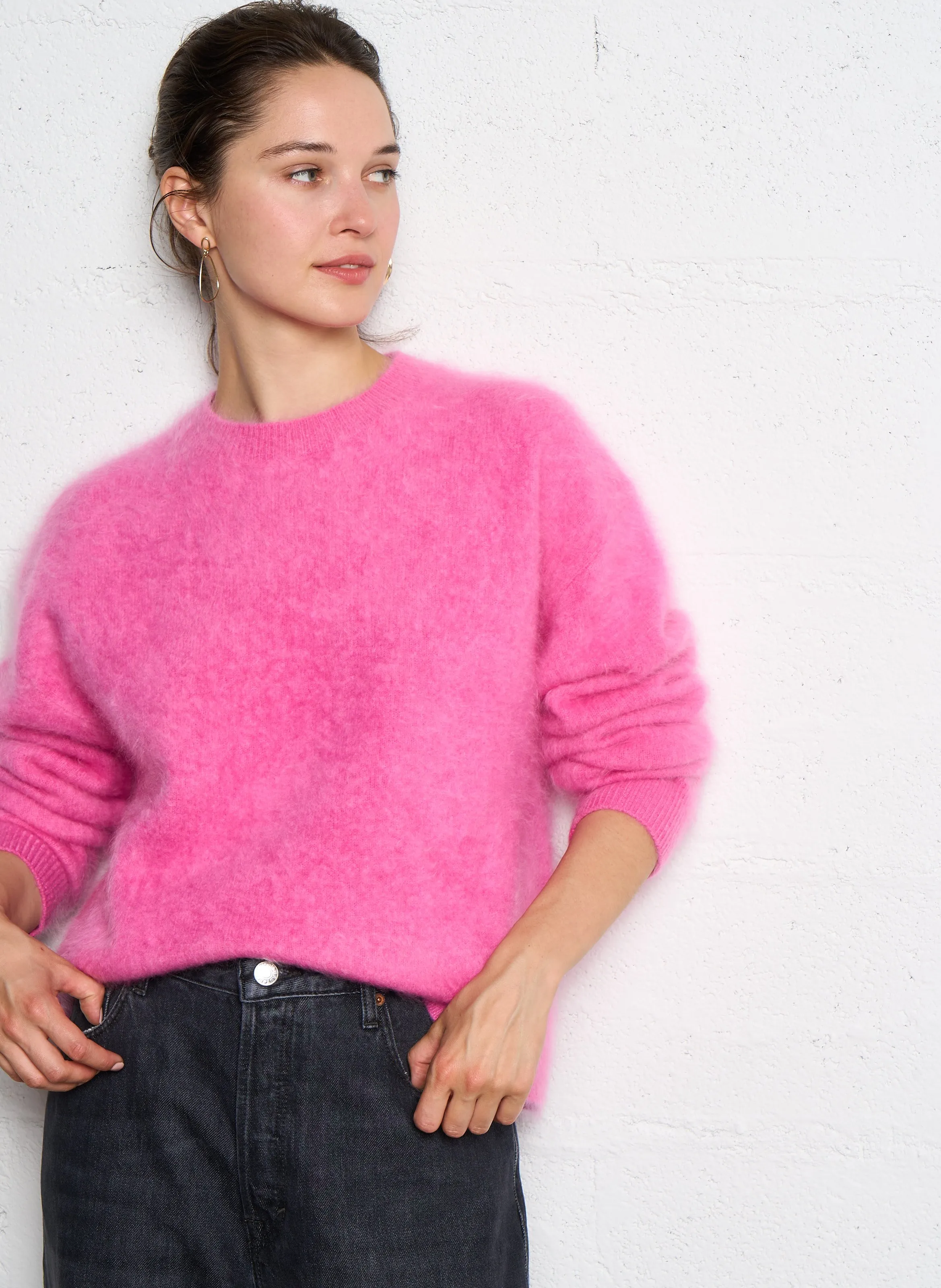  KUJTEN   LOTY - Maglione diritto in cashmere | Rosa