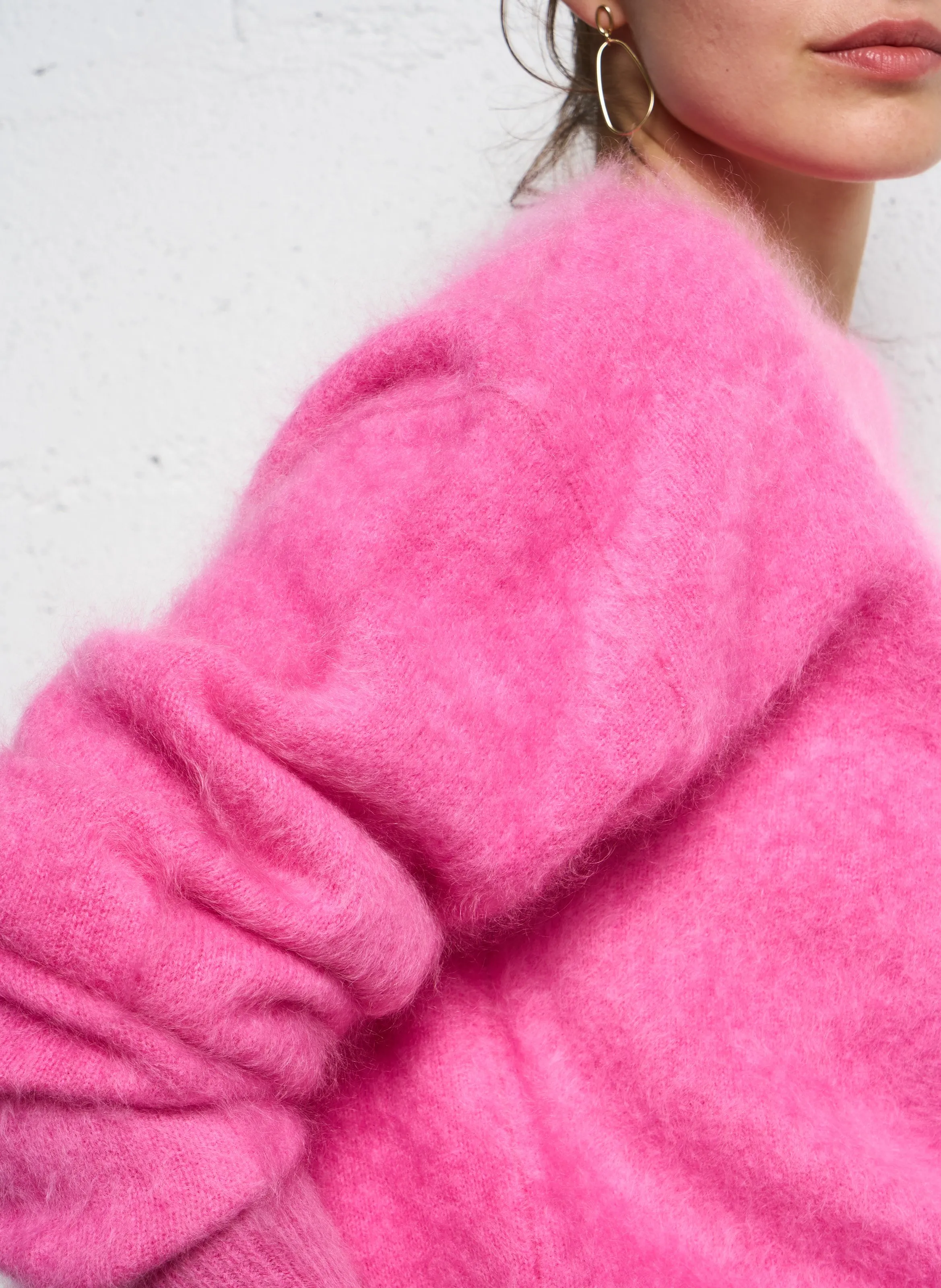  KUJTEN   LOTY - Maglione diritto in cashmere | Rosa