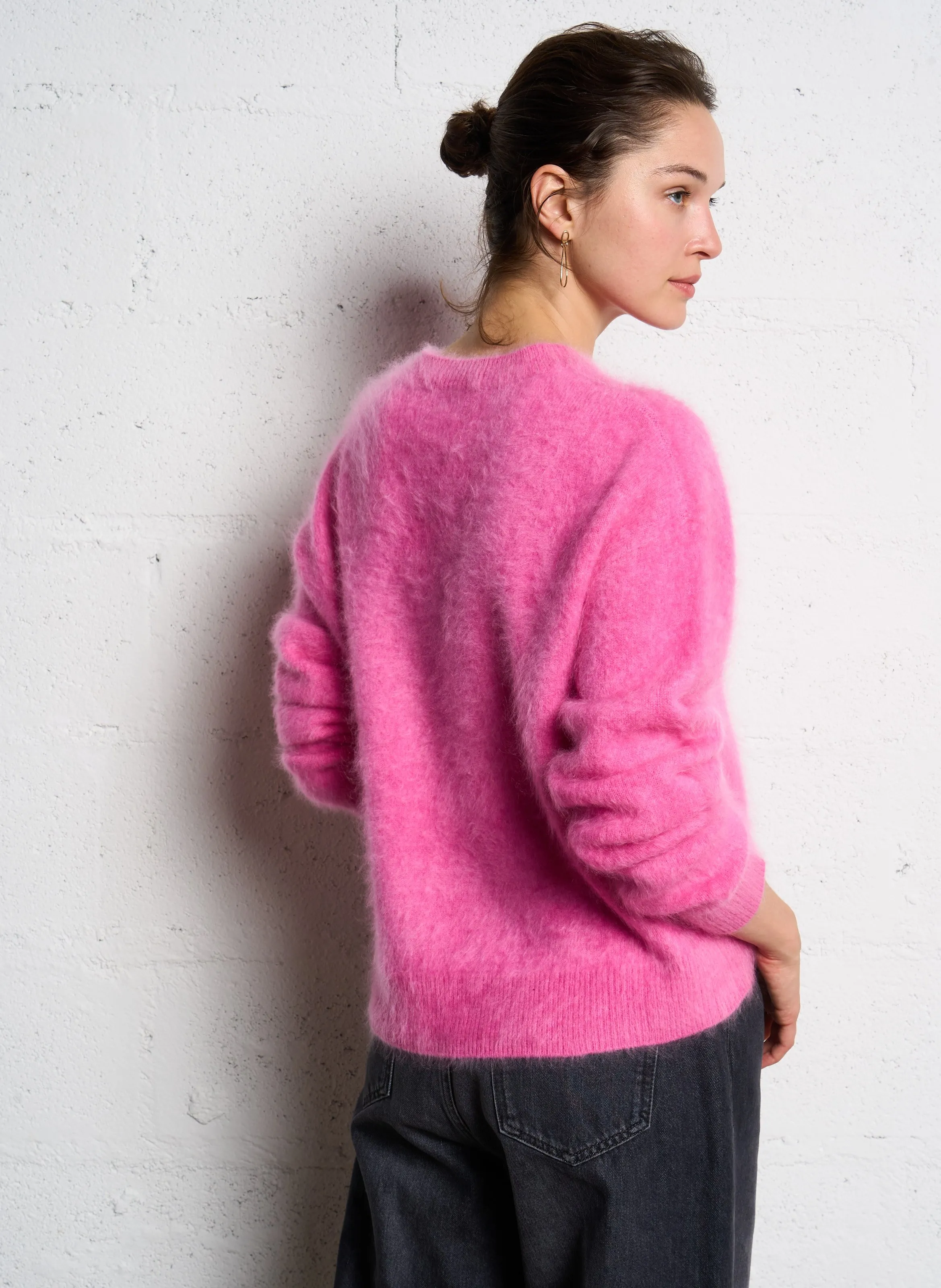  KUJTEN   LOTY - Maglione diritto in cashmere | Rosa