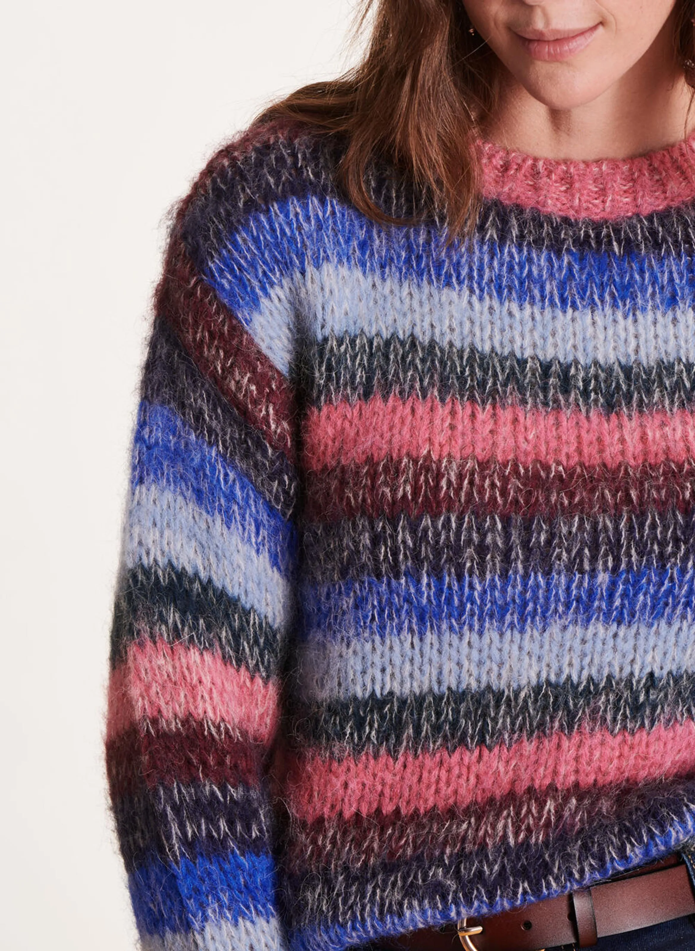  LA FEE MARABOUTEE   Maglione ampio scollo tondo | Multicolore