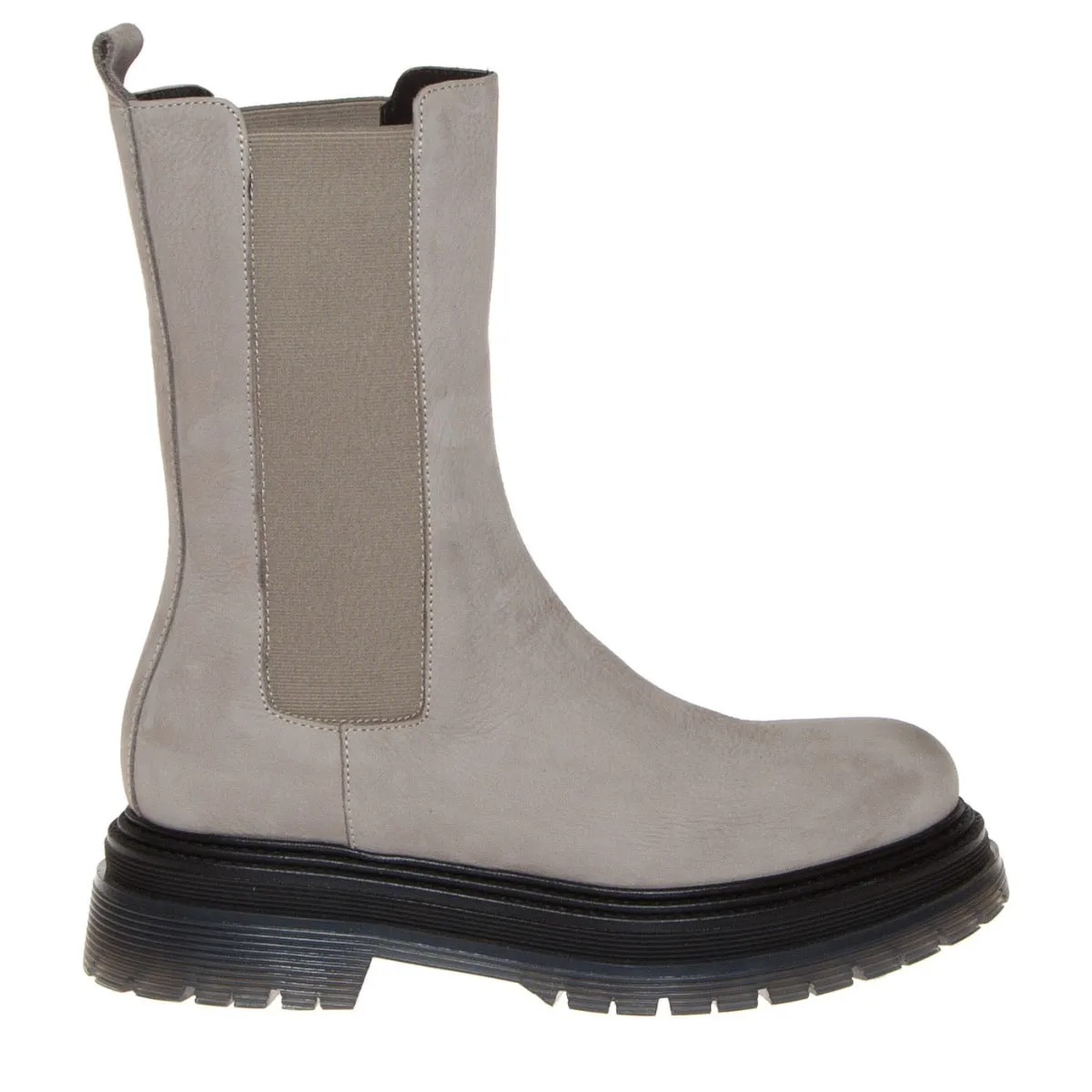 LAURA BELLARIVA 8102-10 STIVALETTO BEATLES PLATFORM NABUK BEIGE  