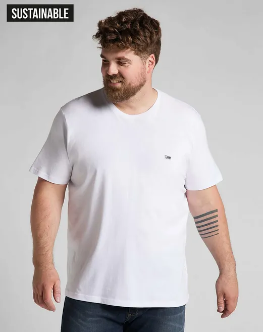 Lee maglietta manica corta da uomo SS Pacth Logo L60UFQ12 bianco