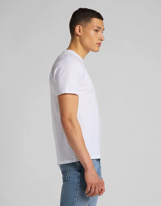 Lee maglietta manica corta da uomo SS Pacth Logo L60UFQ12 bianco