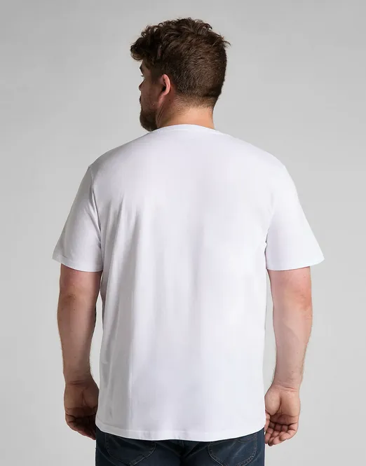 Lee maglietta manica corta da uomo SS Pacth Logo L60UFQ12 bianco