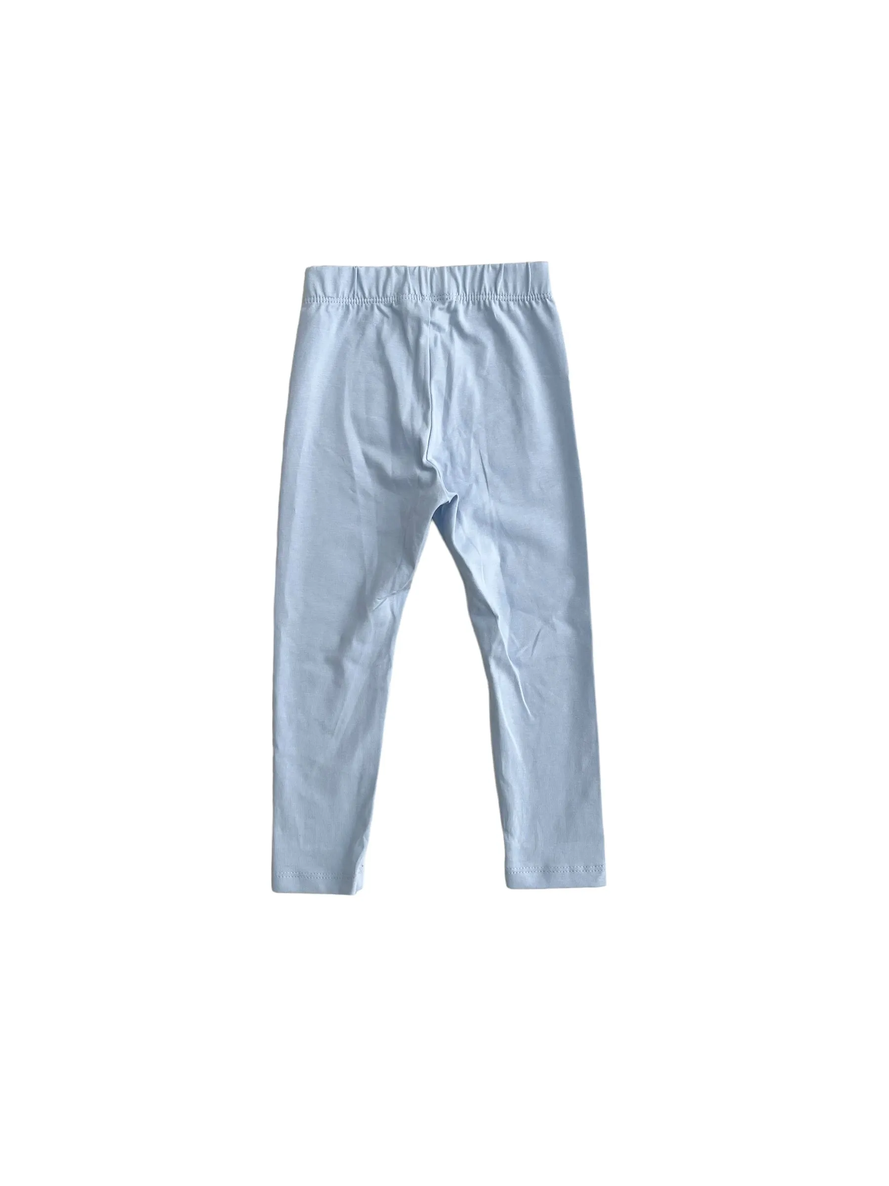 Leggings azzurro con stampa per neonata e bambina