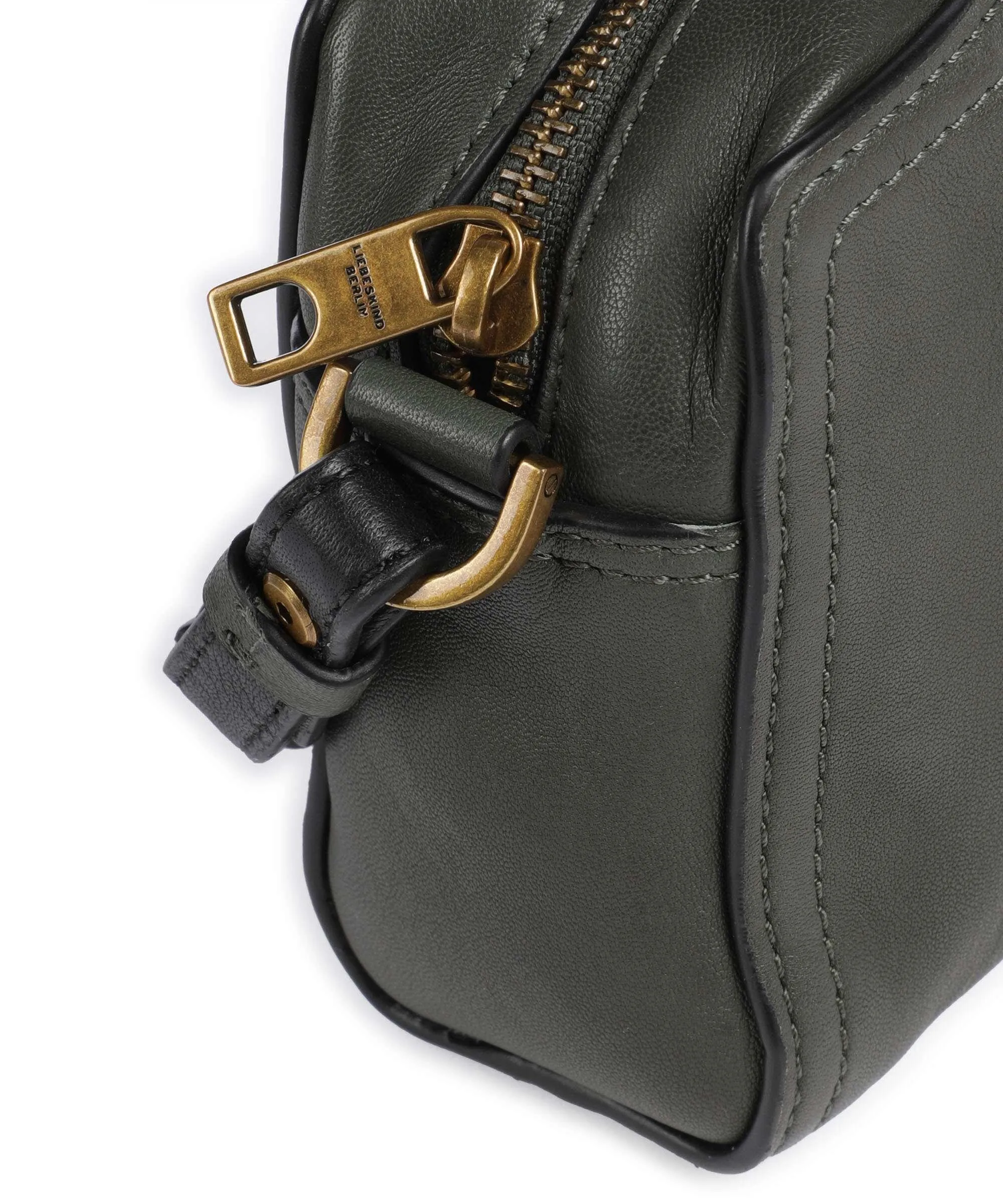  Liebeskind Chudy Sheep Natural S Borsa a tracolla pelle di pecora verde scuro  