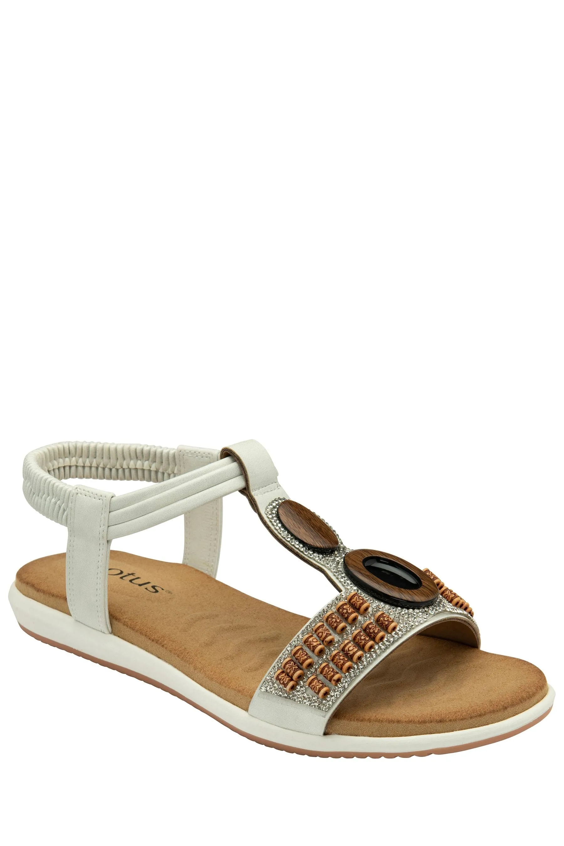 Lotus - Sandali casual con zeppa bassa