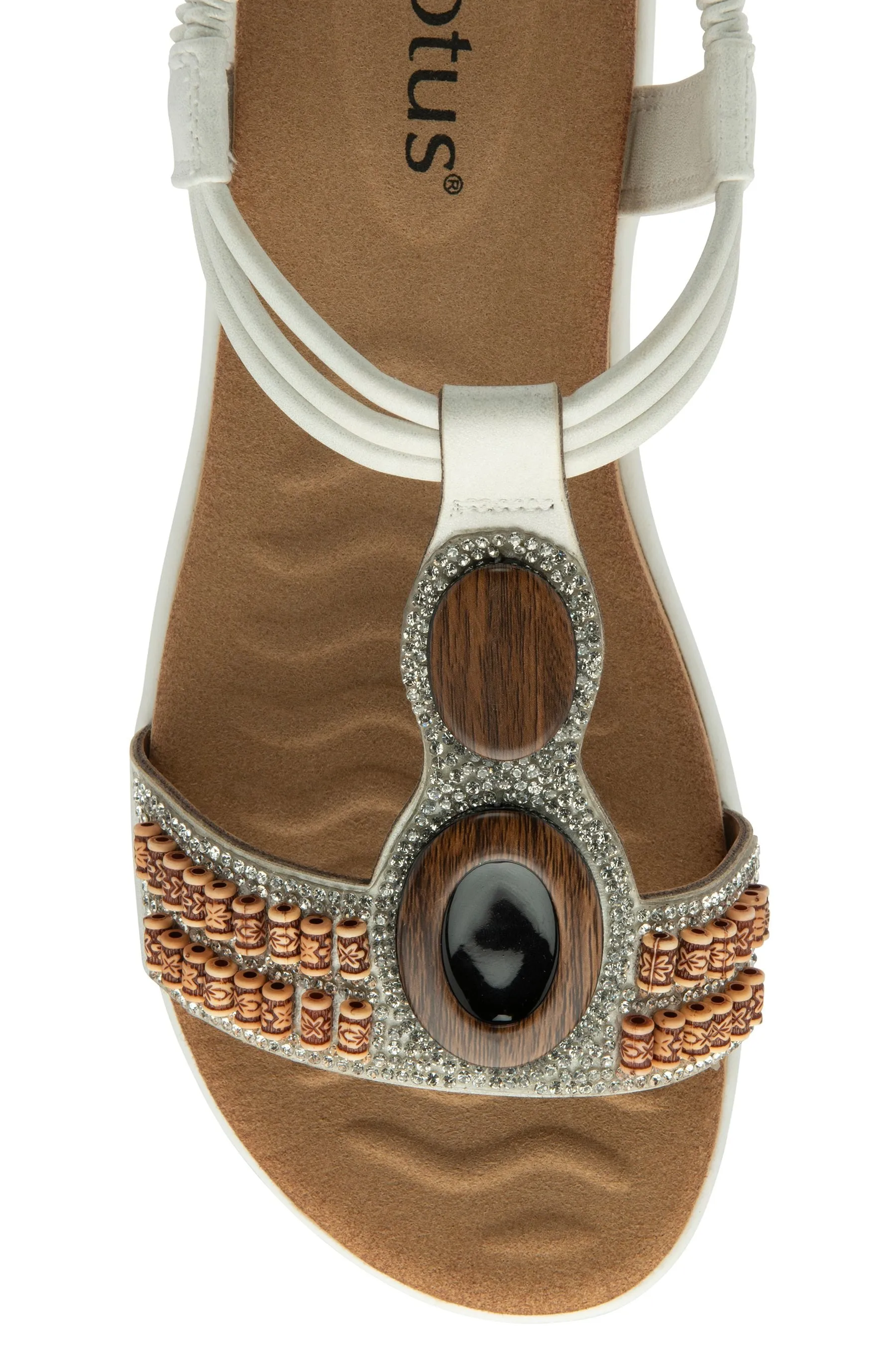 Lotus - Sandali casual con zeppa bassa