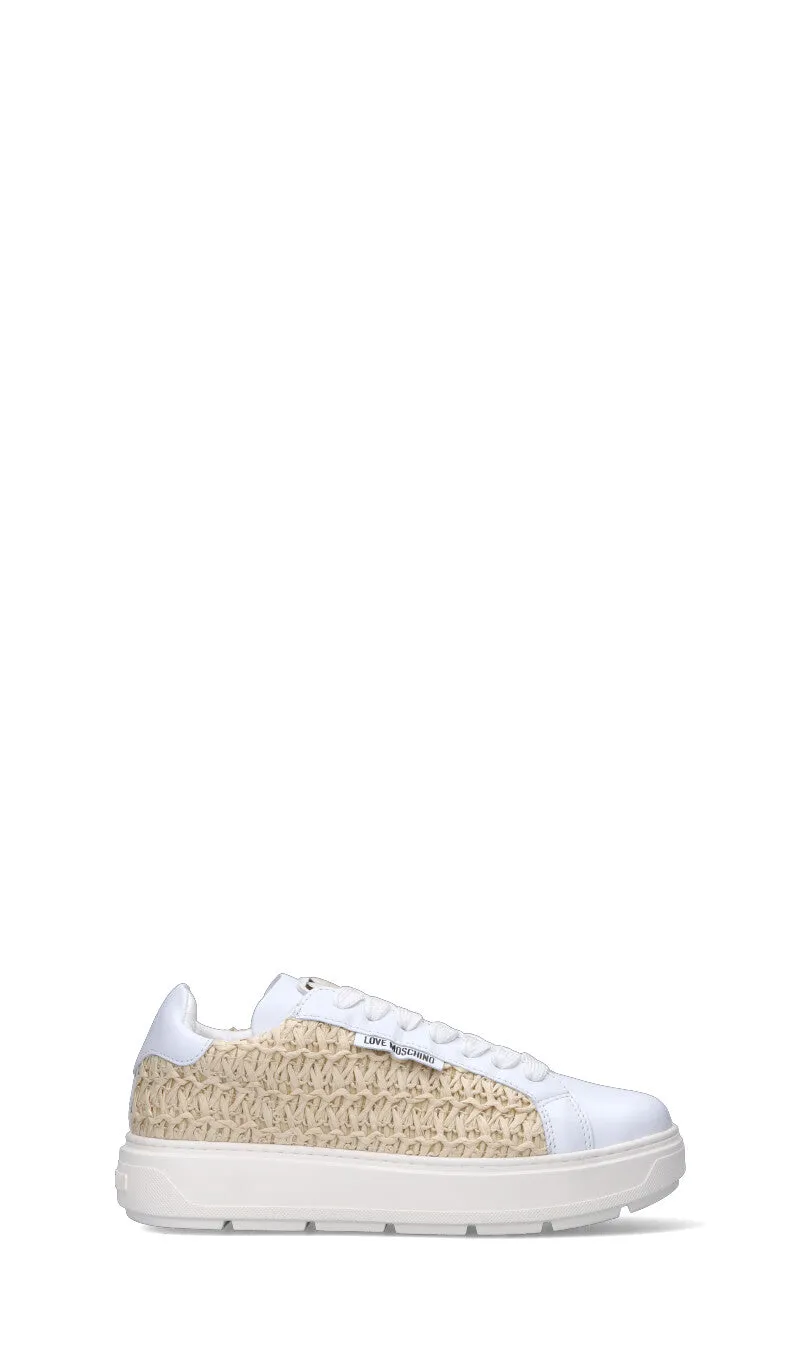 LOVE MOSCHINO Sneaker donna bianca/beige
