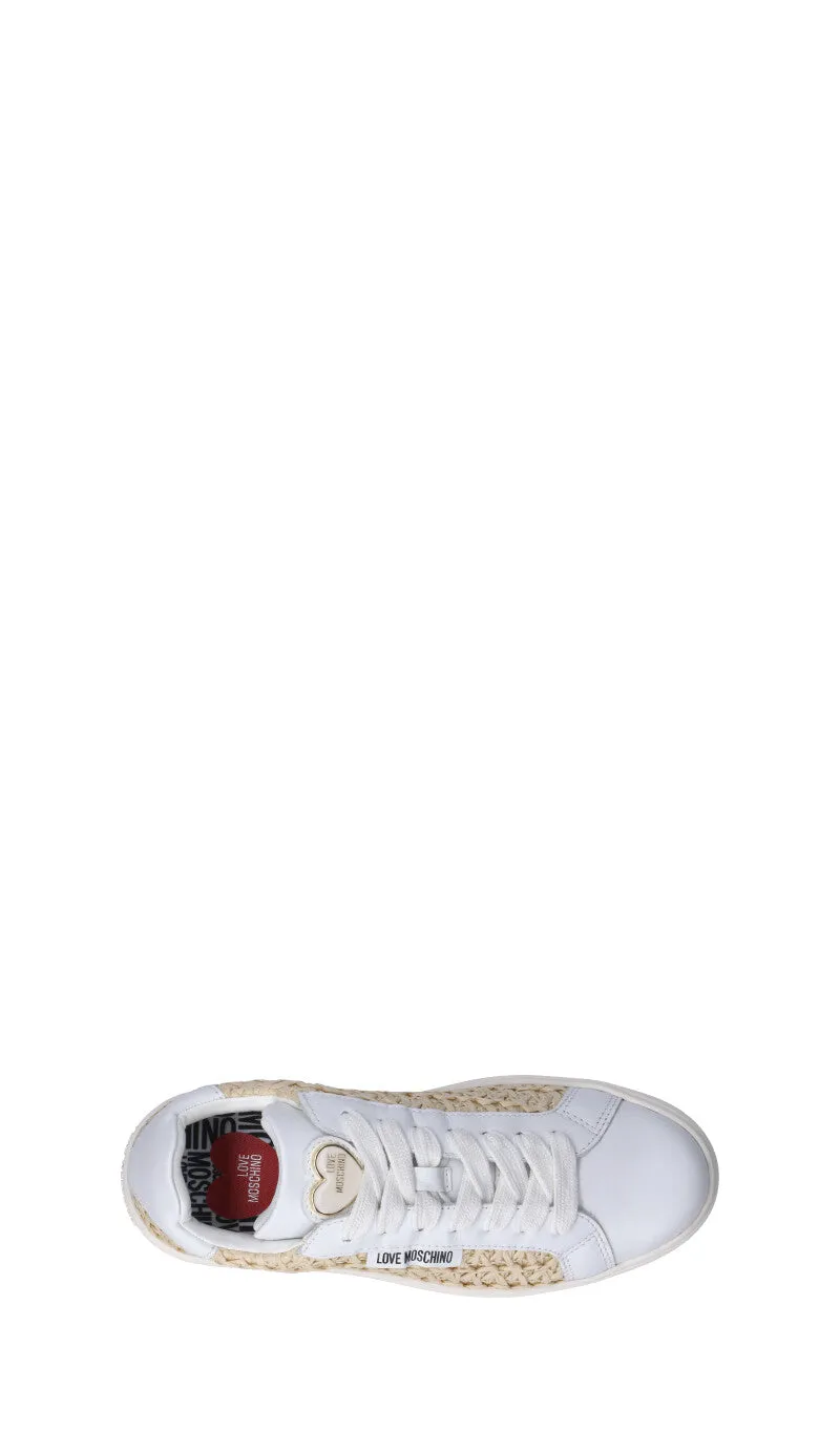 LOVE MOSCHINO Sneaker donna bianca/beige