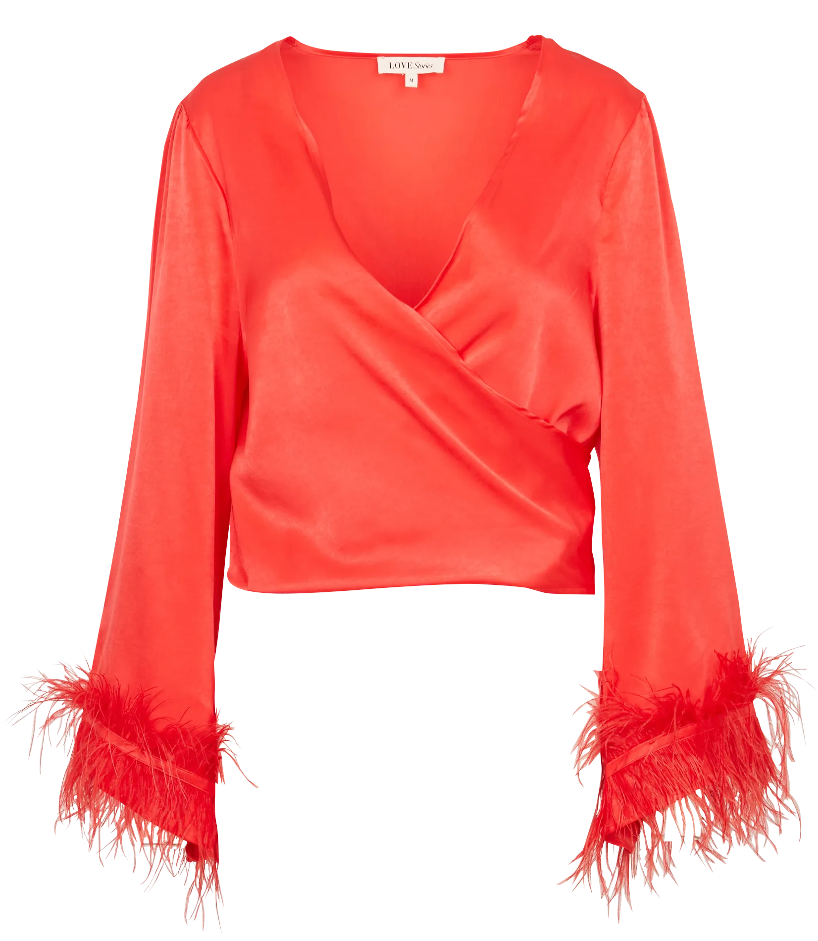  LOVE STORIES   POSH - Top corto in raso | Rosso