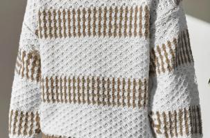 Maglia in combinazione bicolore, multicolore