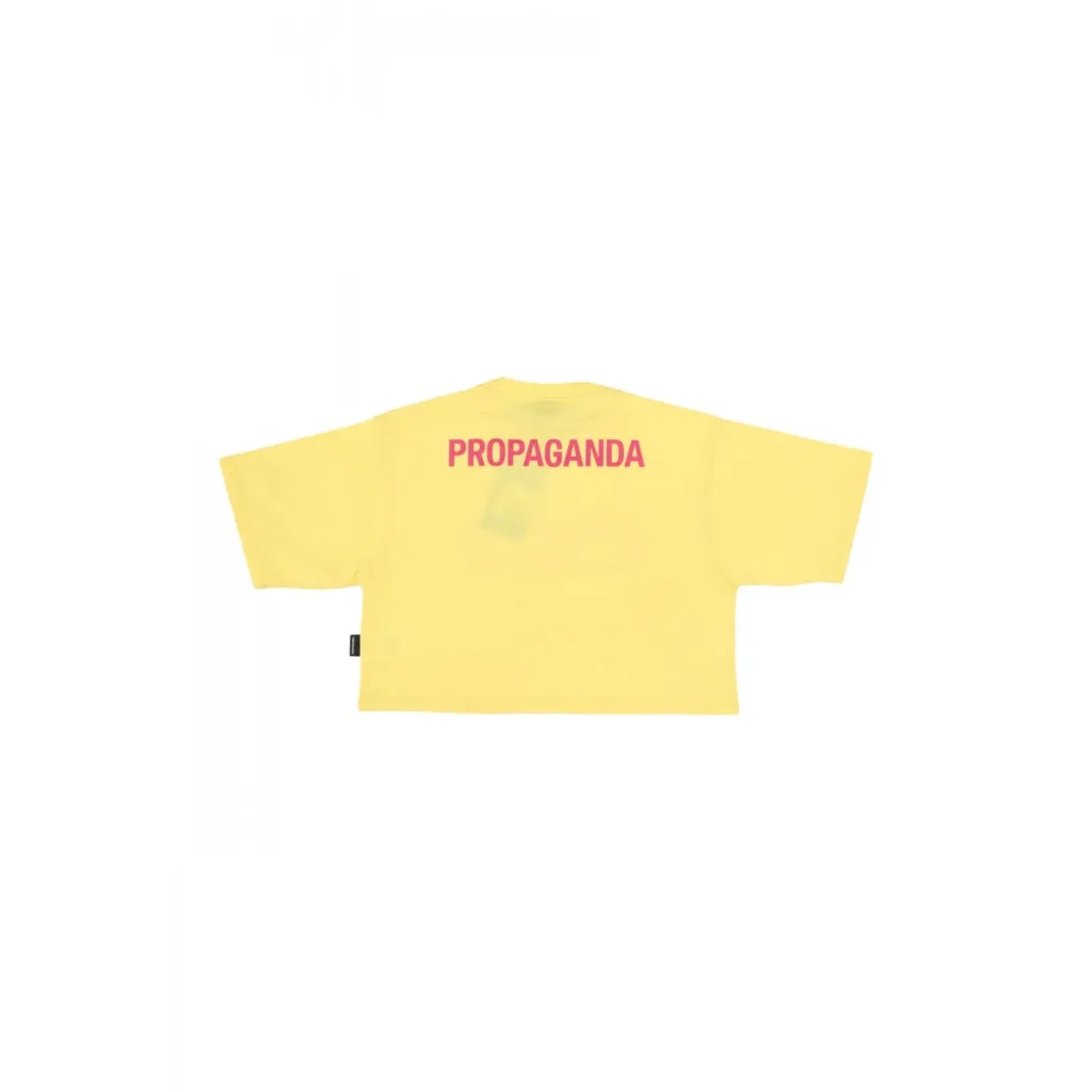 maglietta corta donna w logo crop top tee AURORA