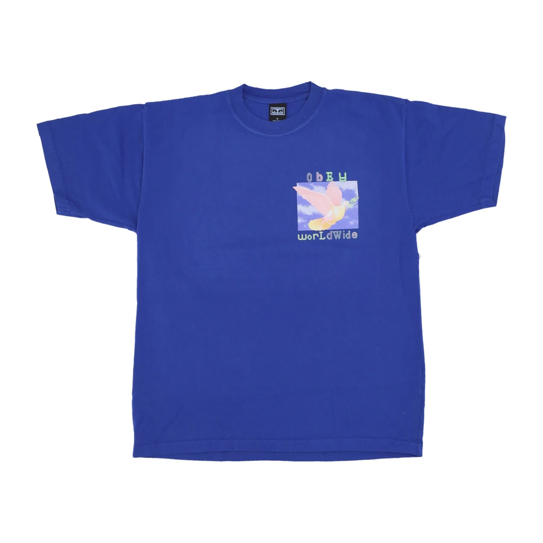 Maglietta Uomo Dove Of Peace Heavy Weight Classic Tee Surf Blue