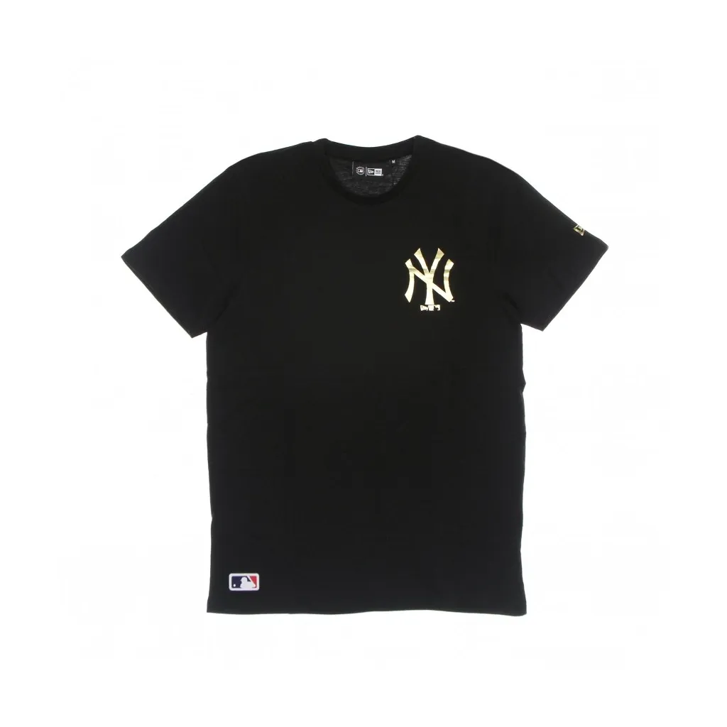 maglietta uomo mlb team logo metallic print tee neyyan BLACK/GOLD