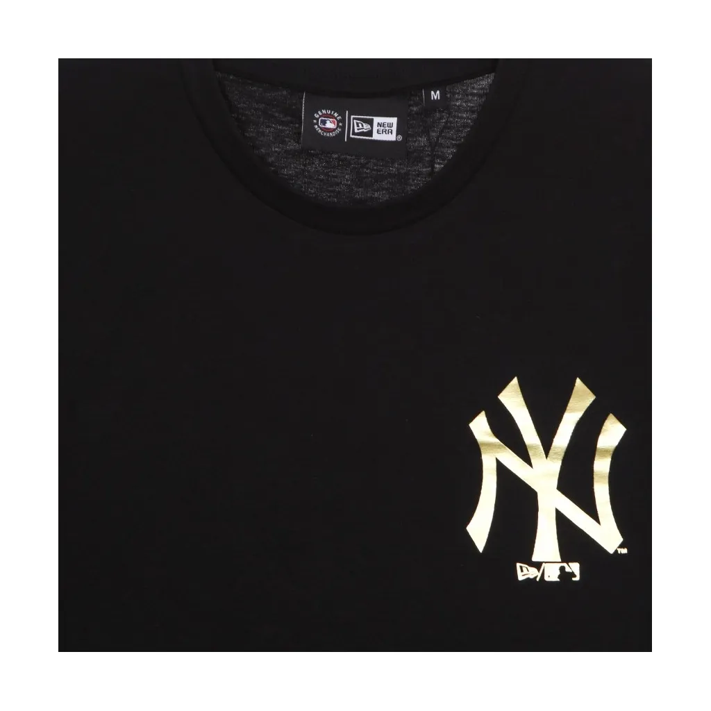 maglietta uomo mlb team logo metallic print tee neyyan BLACK/GOLD