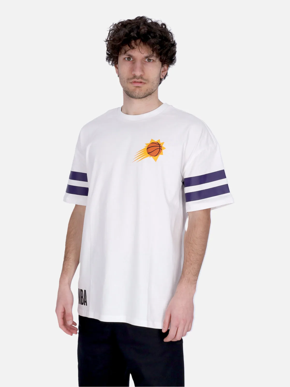 Maglietta Uomo Nba Arch Graphic Oversize Tee Phosun White/orange Popsicle
