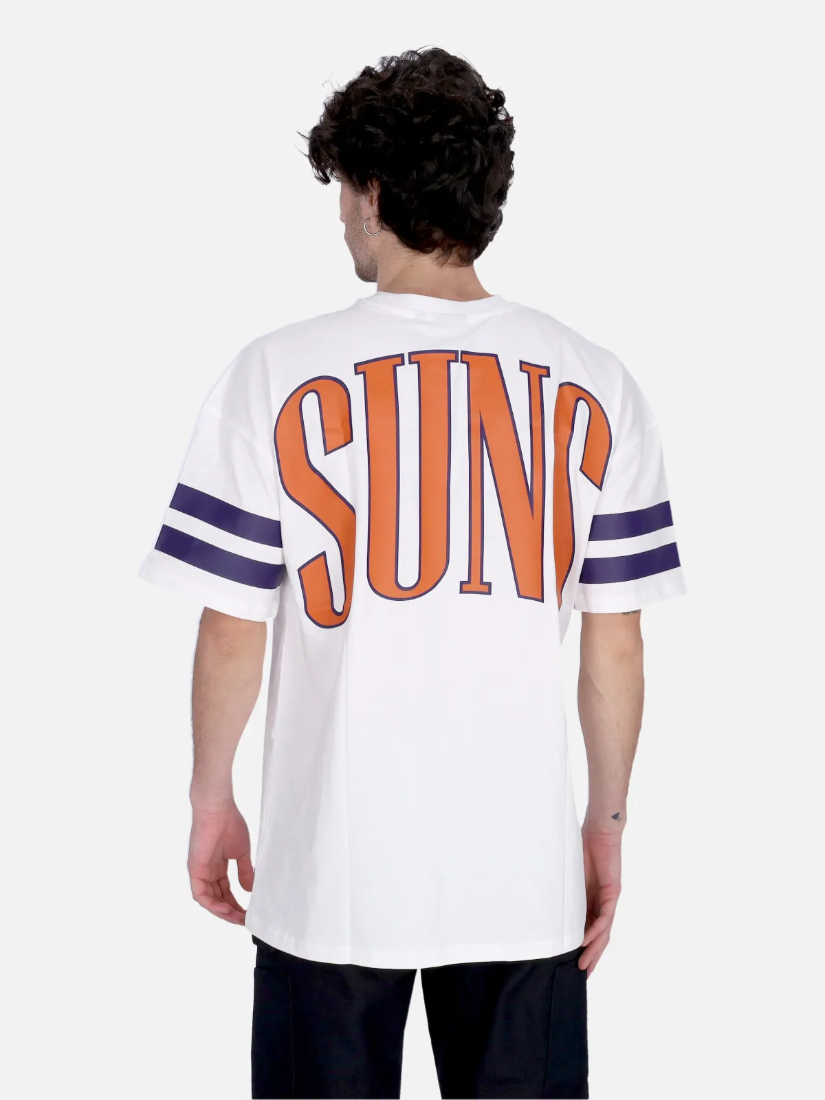 Maglietta Uomo Nba Arch Graphic Oversize Tee Phosun White/orange Popsicle