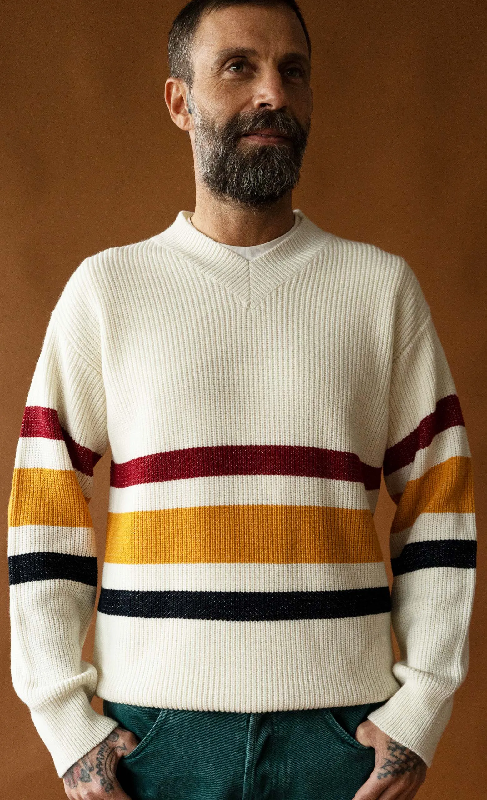 Maglione Adam – Bianco Righe