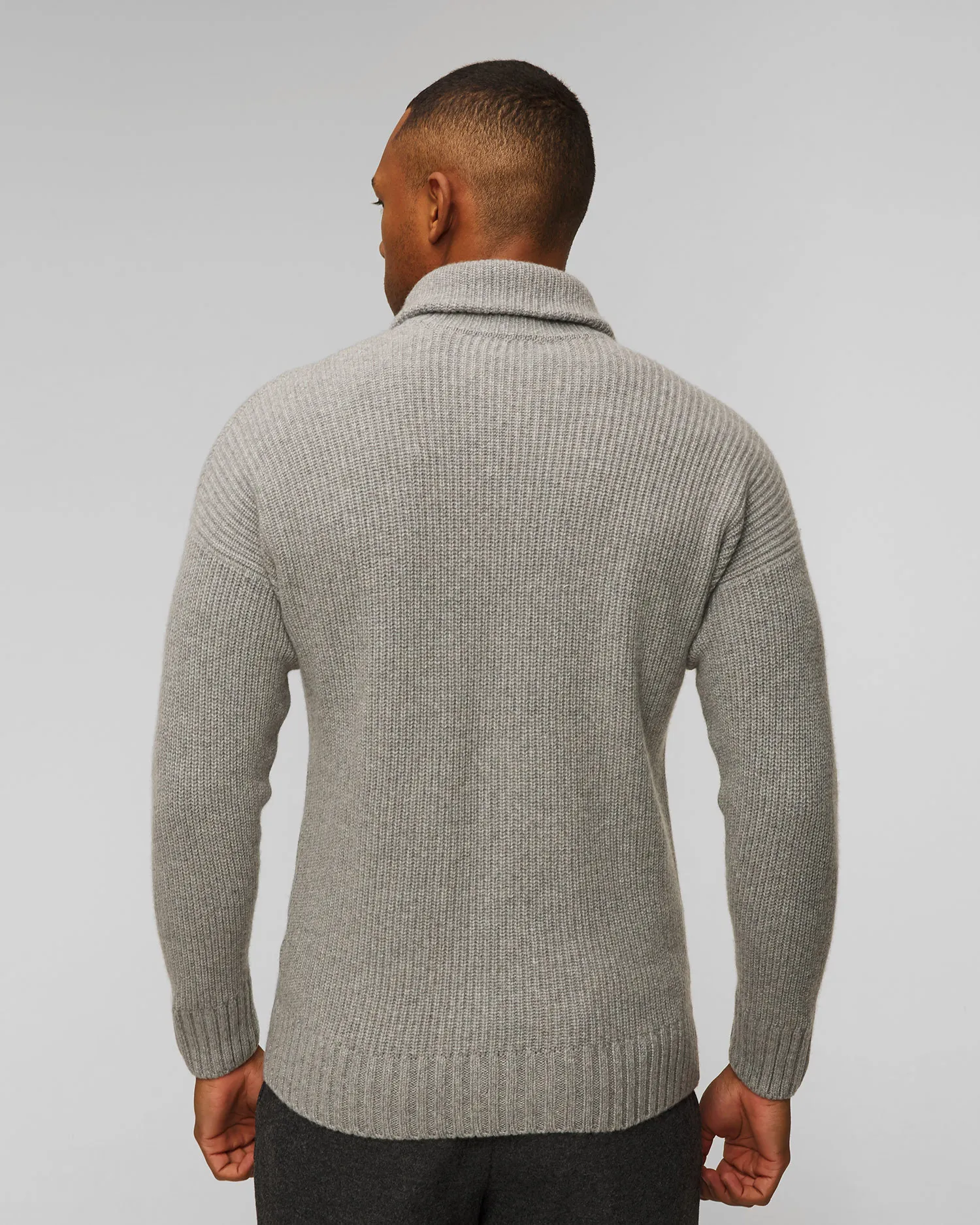 Maglione con apertura in lana da uomo Gran Sasso 1315815905-60
