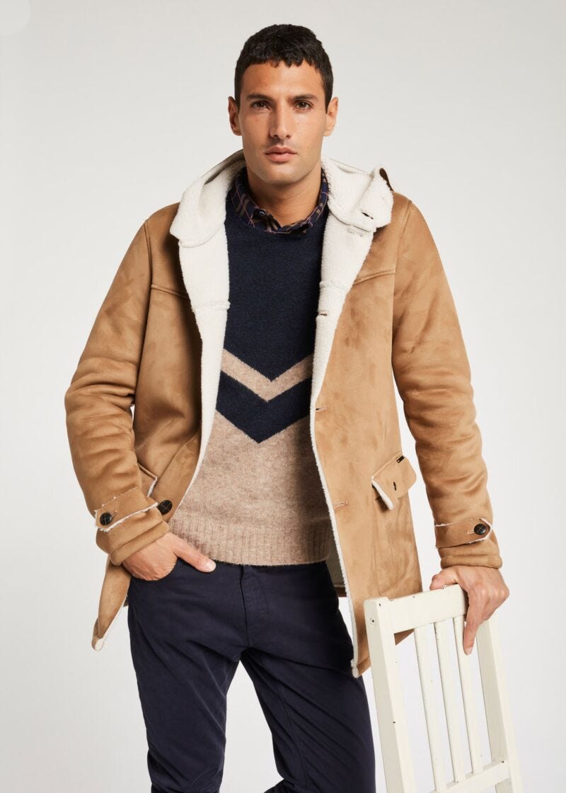 Maglione con motivo chevron
