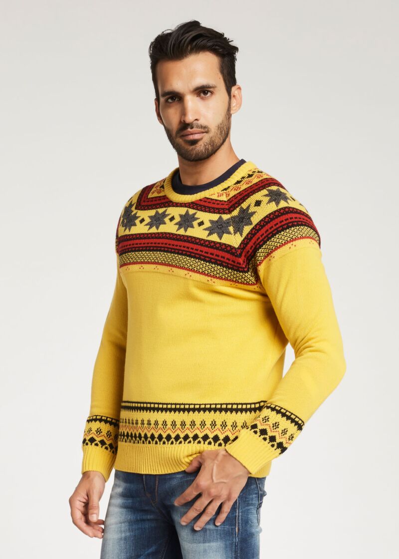 Maglione con motivo norvegese
