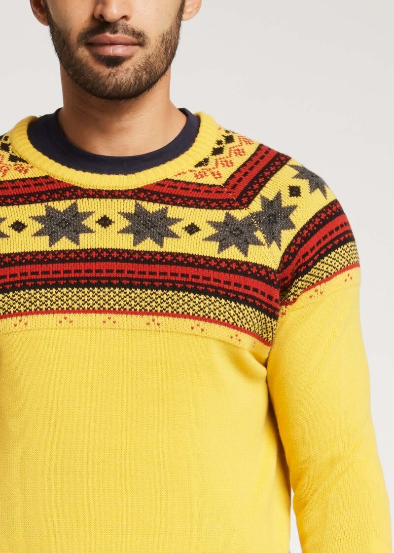 Maglione con motivo norvegese