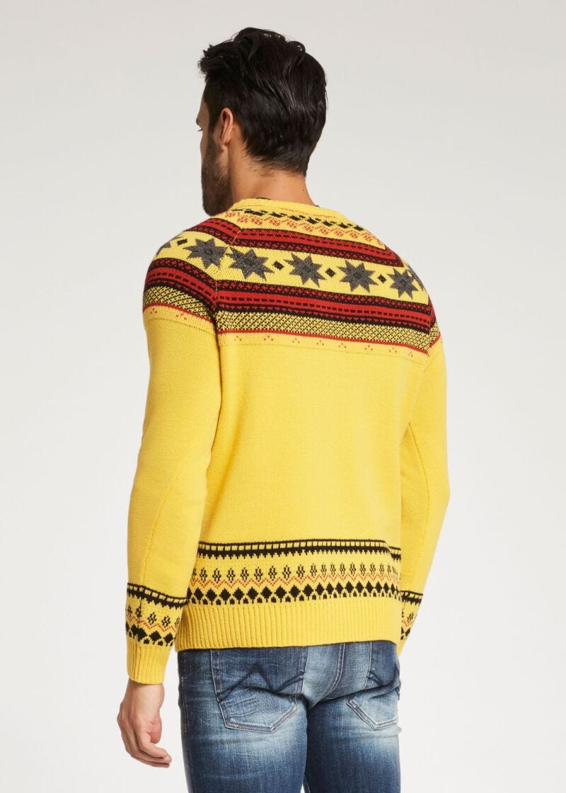 Maglione con motivo norvegese